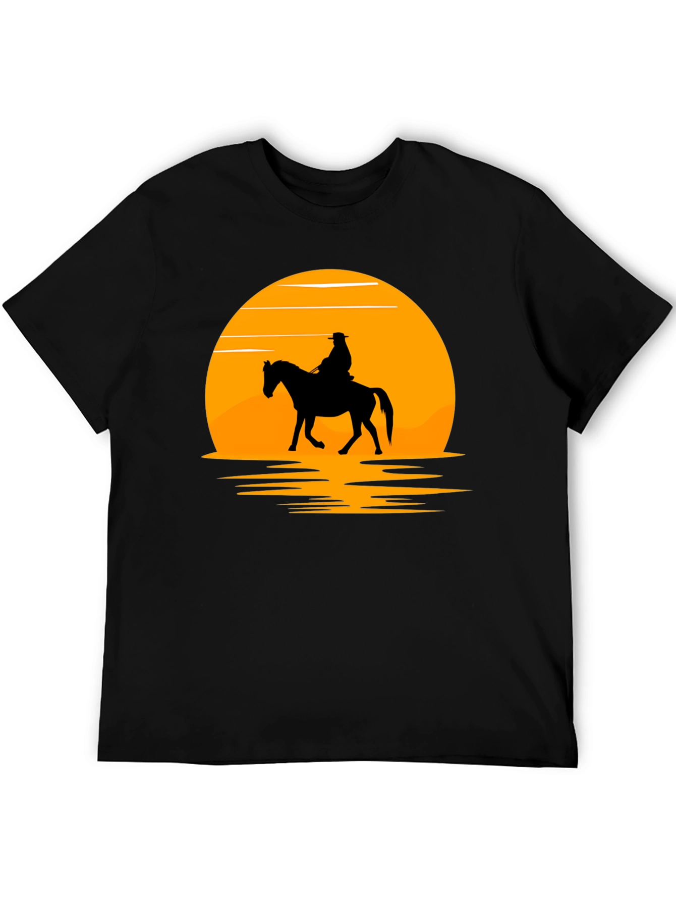 Sunset Rider Graphic Tee - Western Style