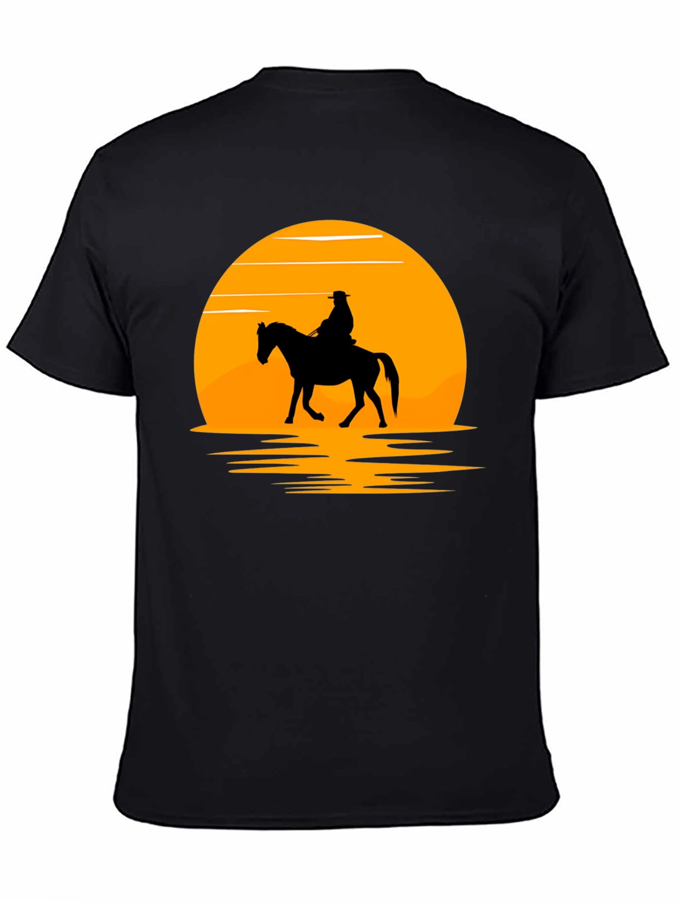 Sunset Rider Graphic Tee - Western Style