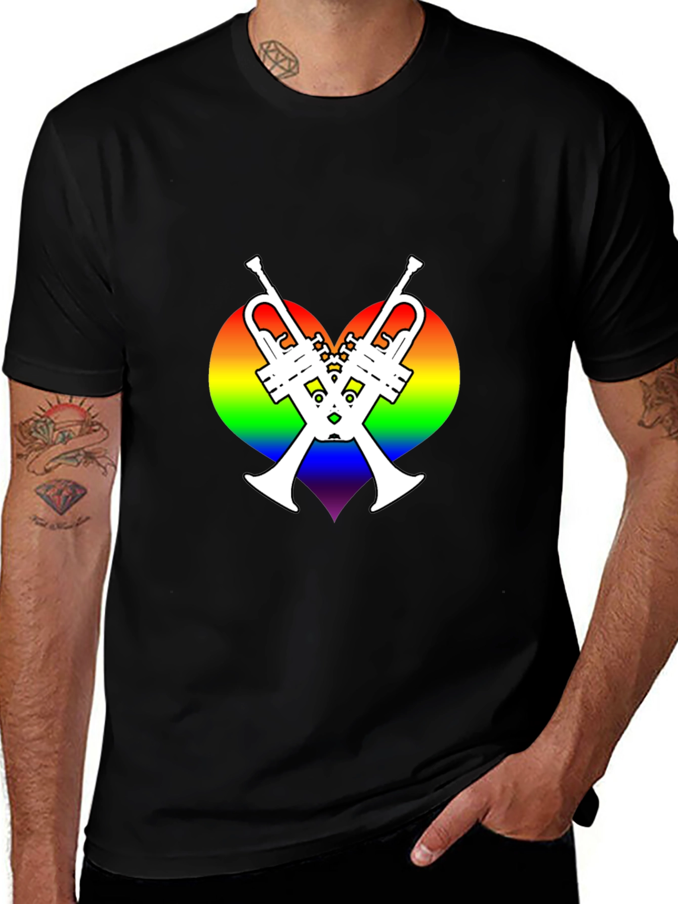 LGBT Pride Trumpet Heart T-Shirt