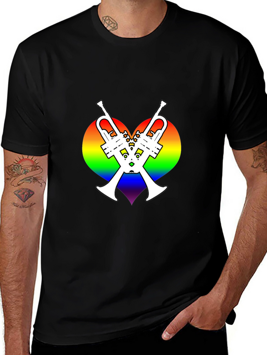 LGBT Pride Trumpet Heart T-Shirt