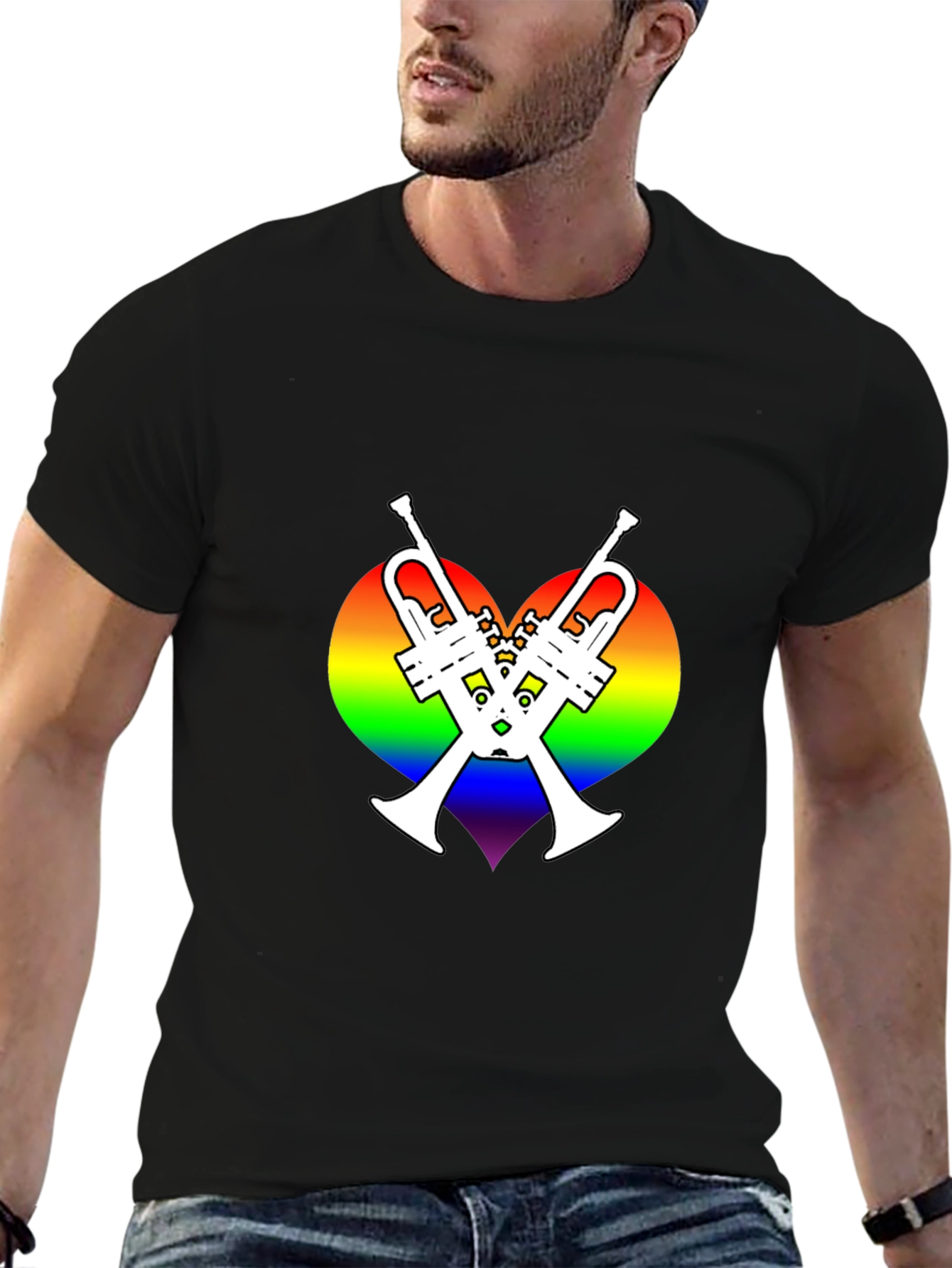 LGBT Pride Trumpet Heart T-Shirt