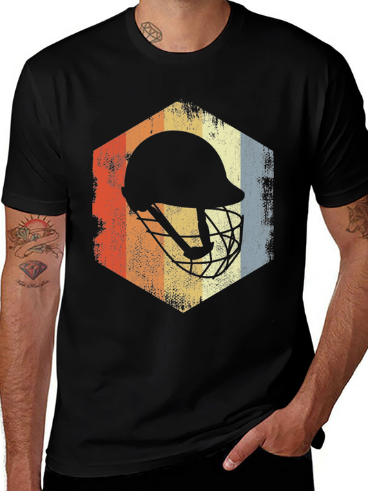 Retro Lacrosse Helmet T-Shirt