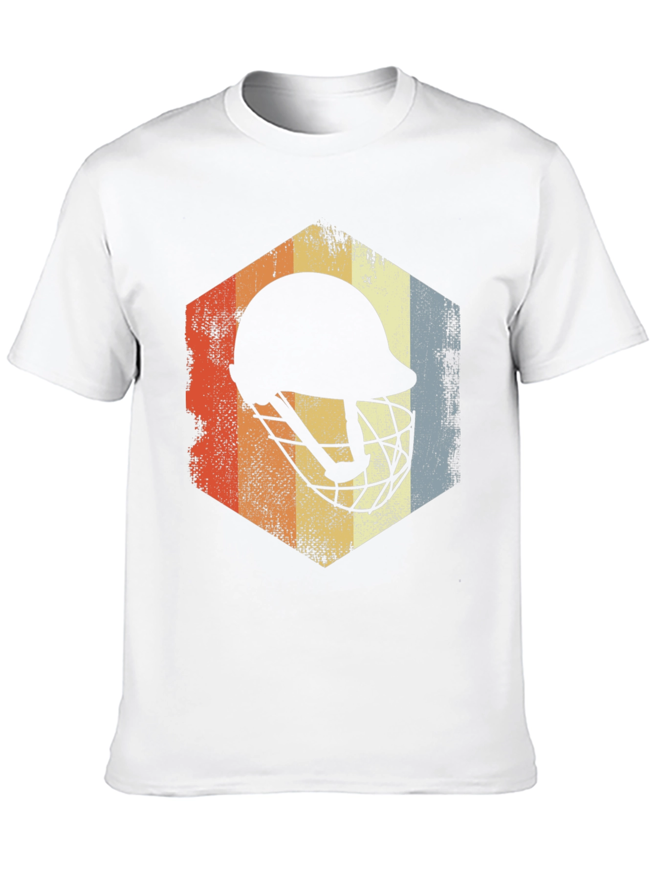 Retro Lacrosse Helmet T-Shirt