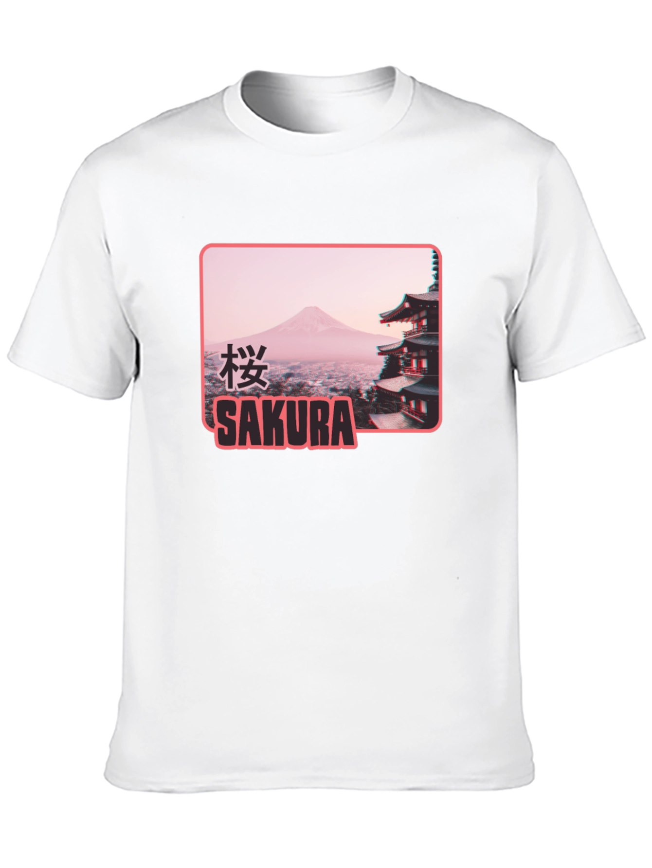 Sakura Japan Graphic T-Shirt - Black