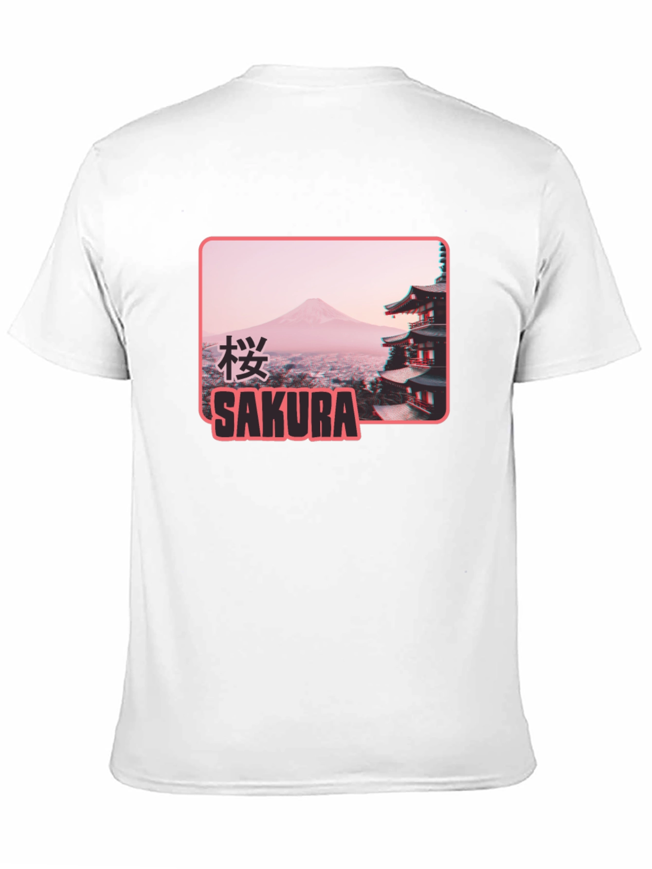 Sakura Japan Graphic T-Shirt - Black