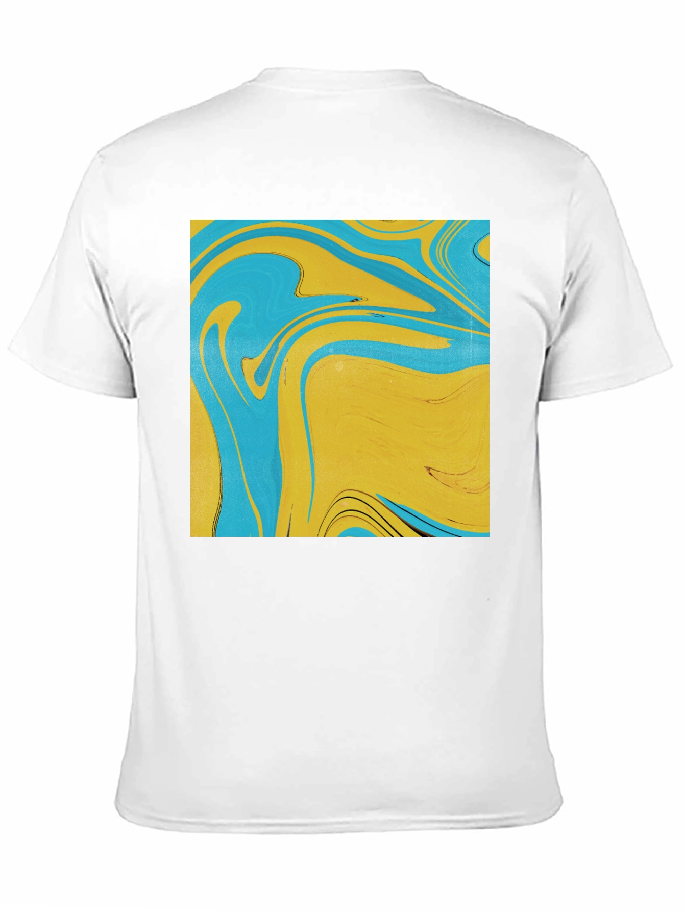 Abstract Swirl Graphic Tee - Modern Art Shirt