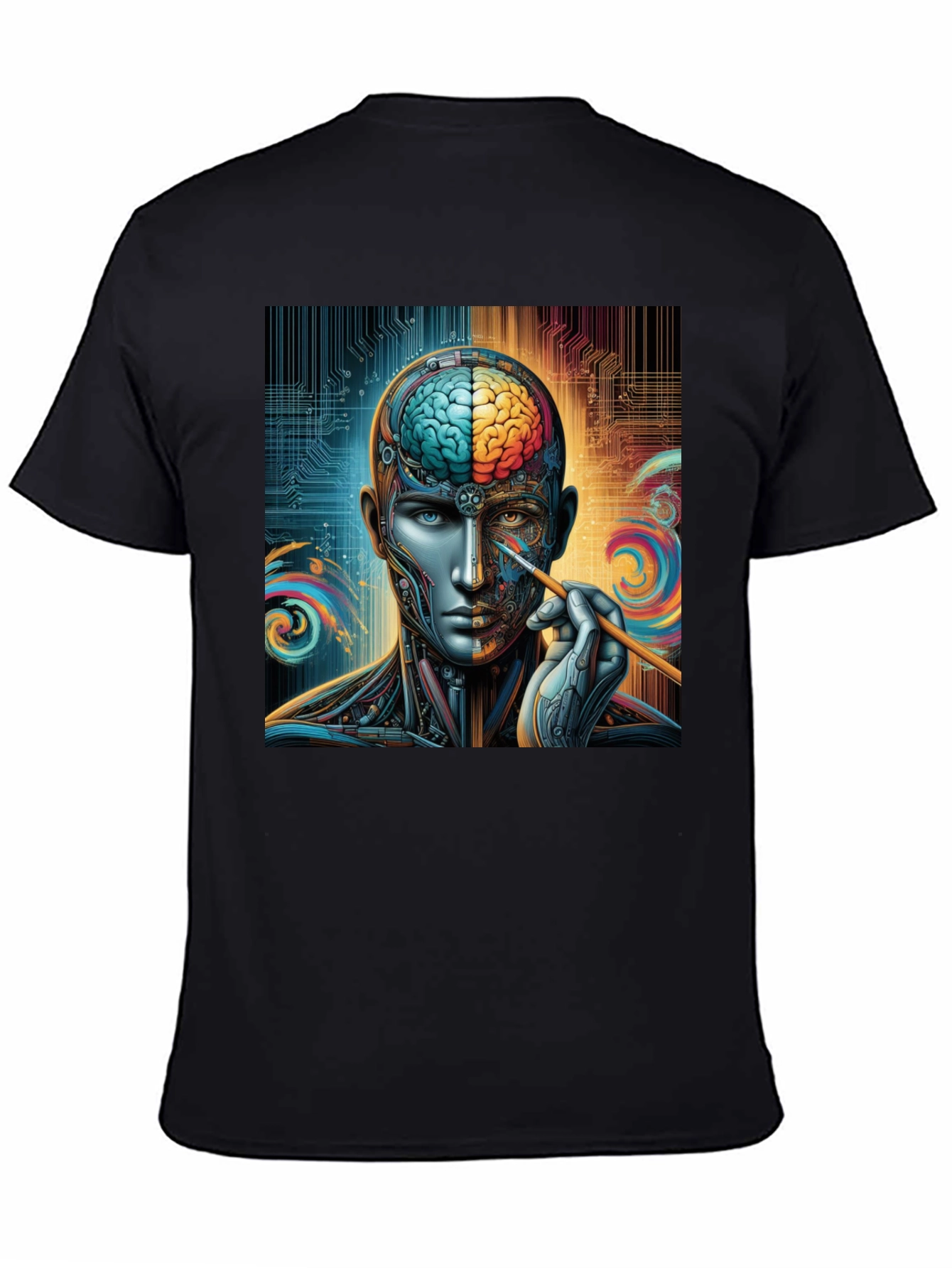 Cyberpunk Brain Artist Graphic Tee