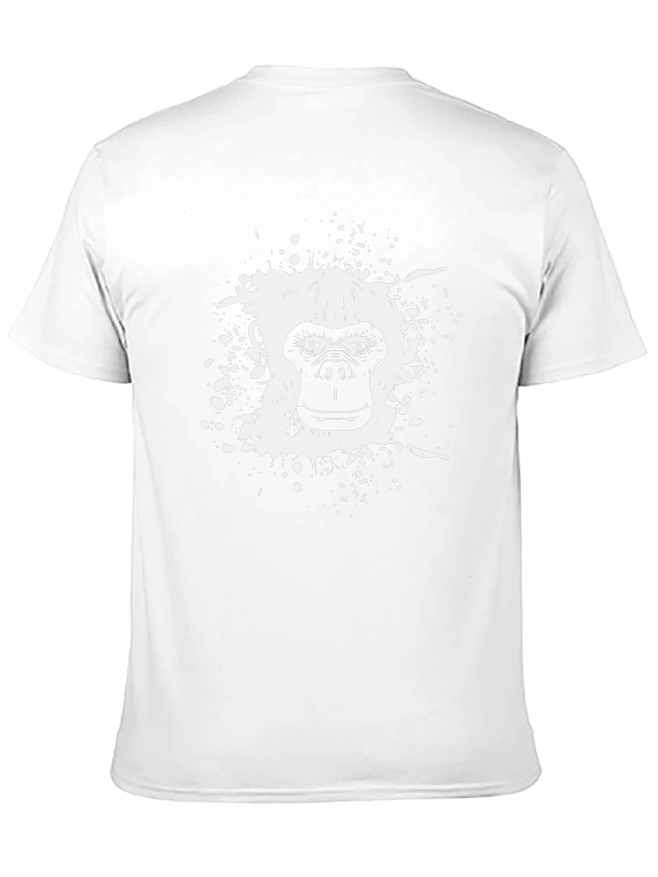 Graphic Gorilla Tee - Black Cotton Comfort