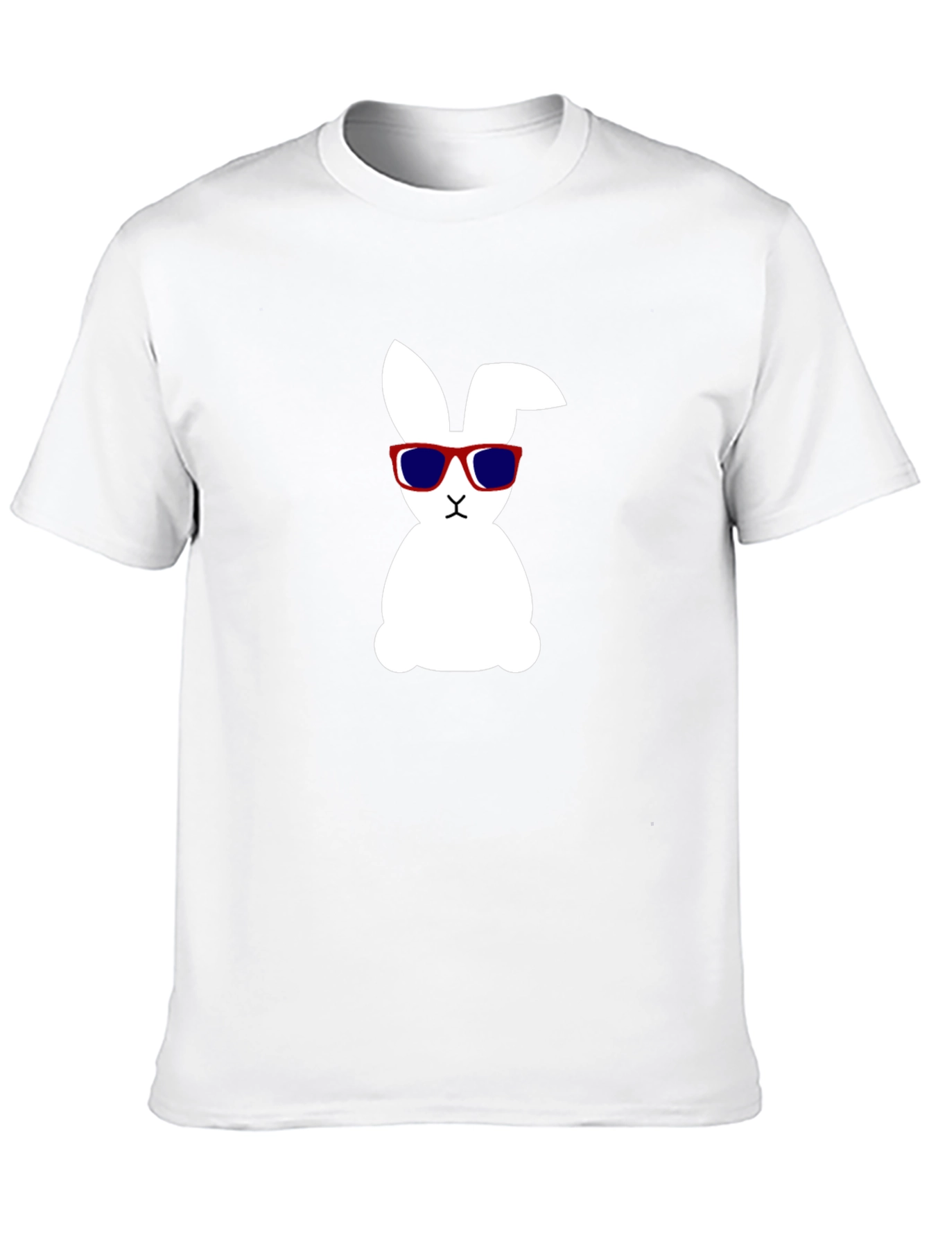 Cool Bunny Graphic Tee - Black Cotton Shirt