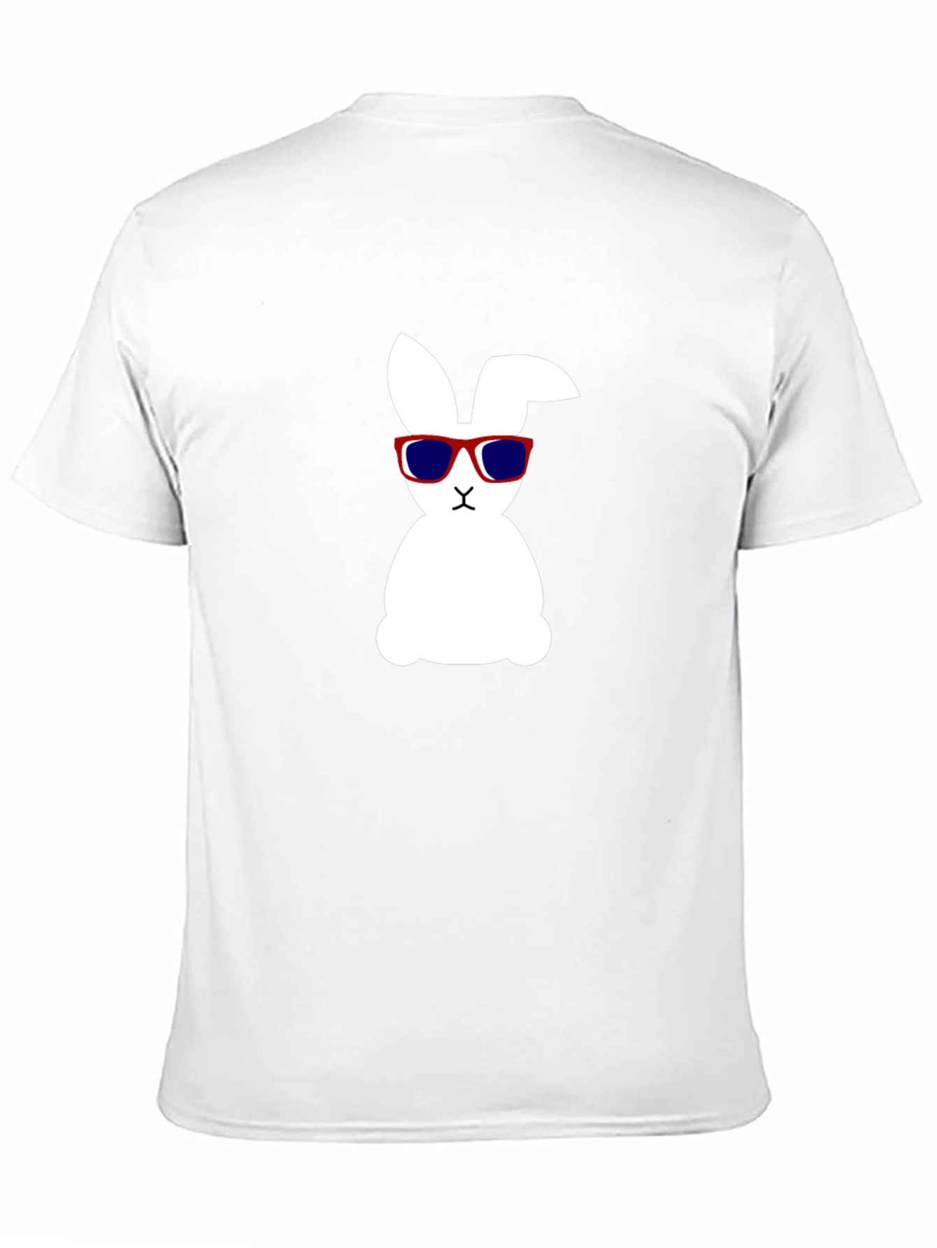 Cool Bunny Graphic Tee - Black Cotton Shirt