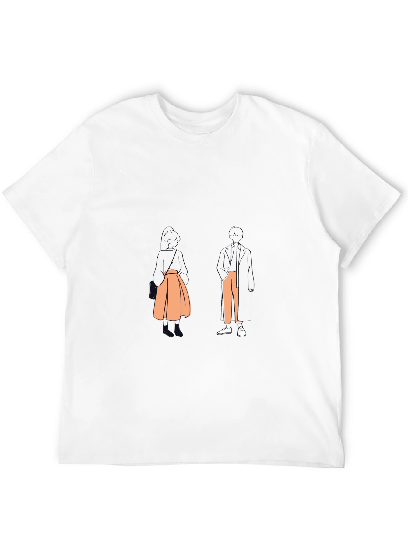 Stylish Black T-Shirt with Abstract Graphic