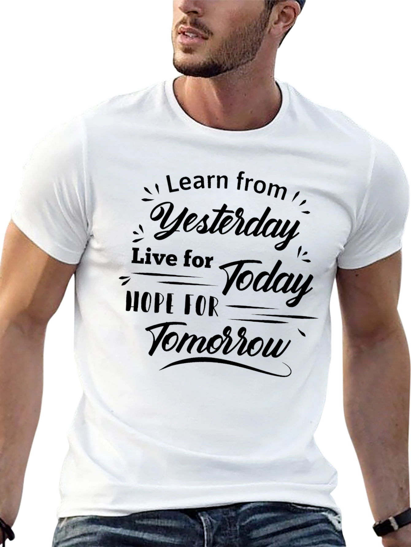 Inspirational Quote T-Shirt - Learn Live Hope