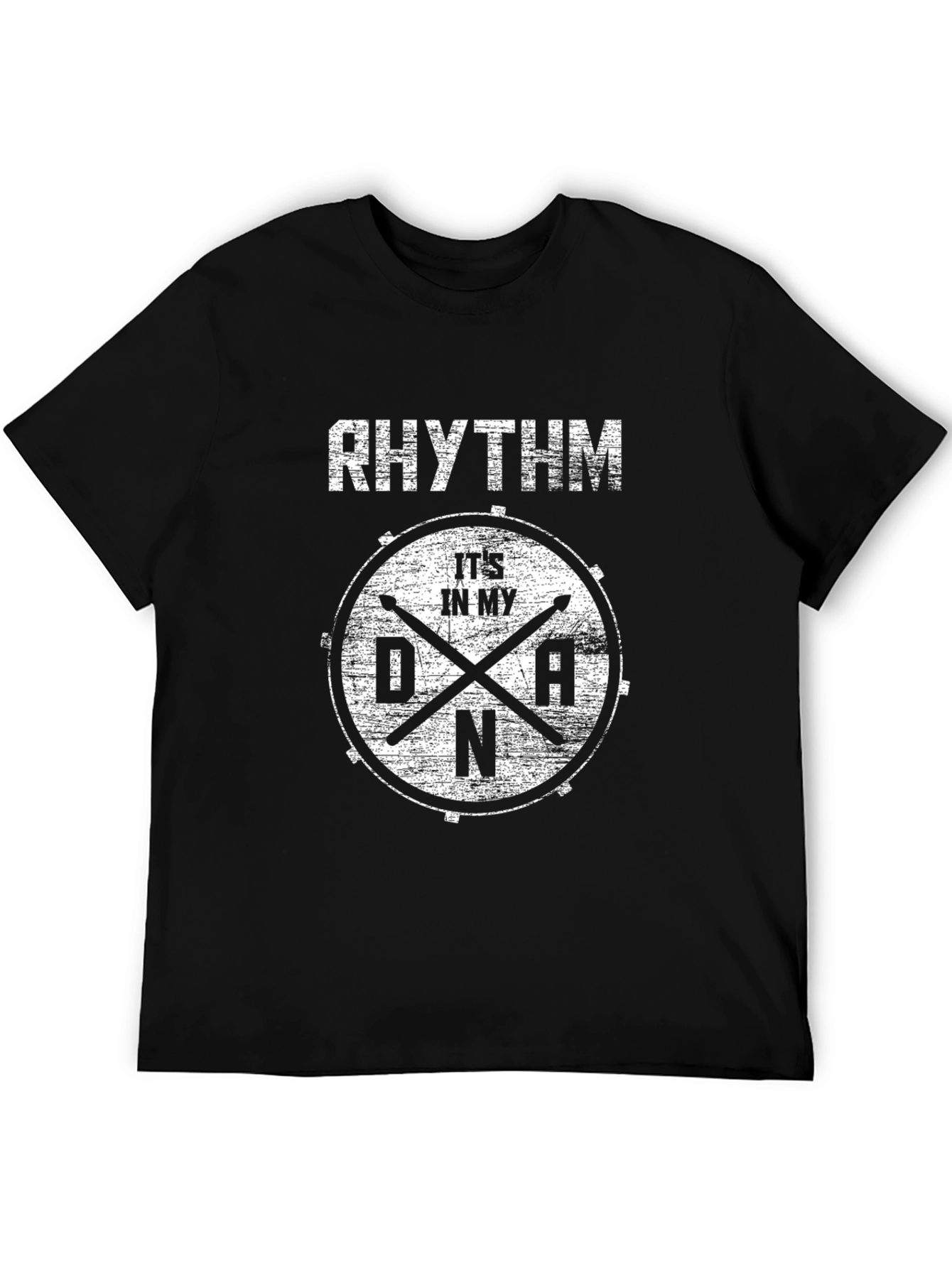 Rhythm DNA Drummer T-Shirt - Black Cotton Tee