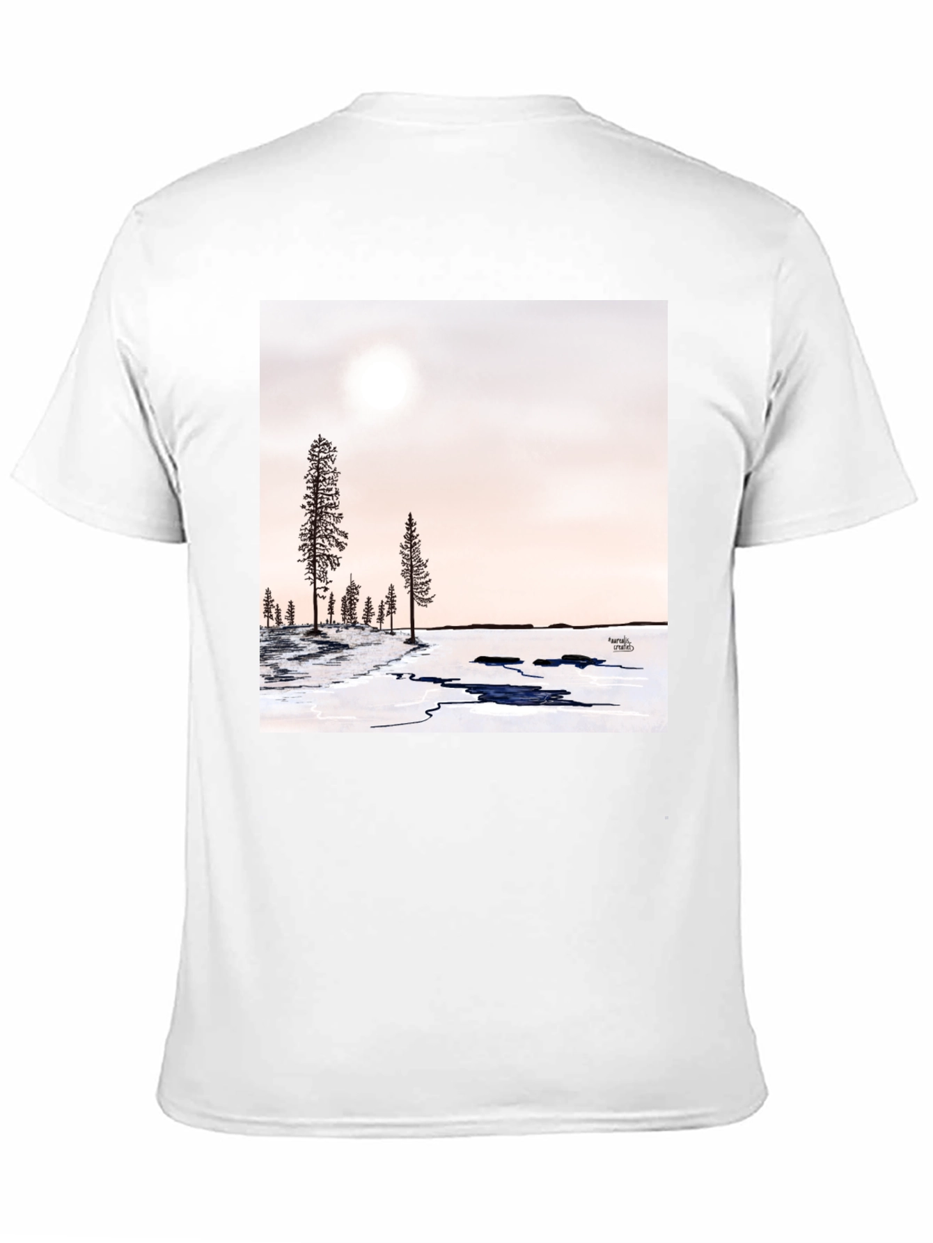 Winter Forest Graphic Tee - Black