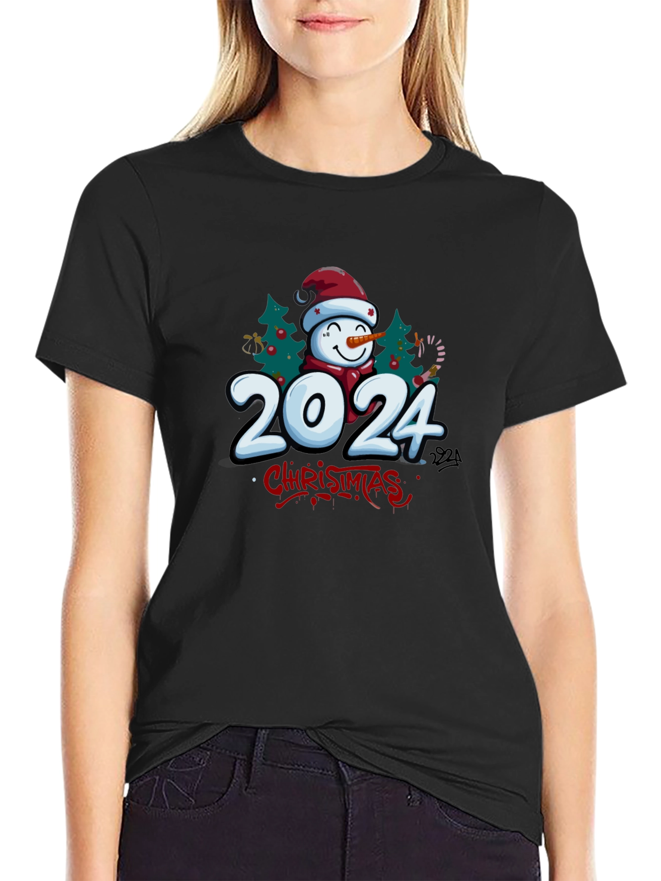 Christmas 2024 Snowman T-Shirt