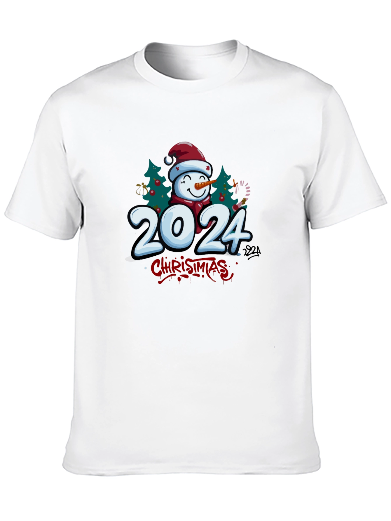 Christmas 2024 Snowman T-Shirt