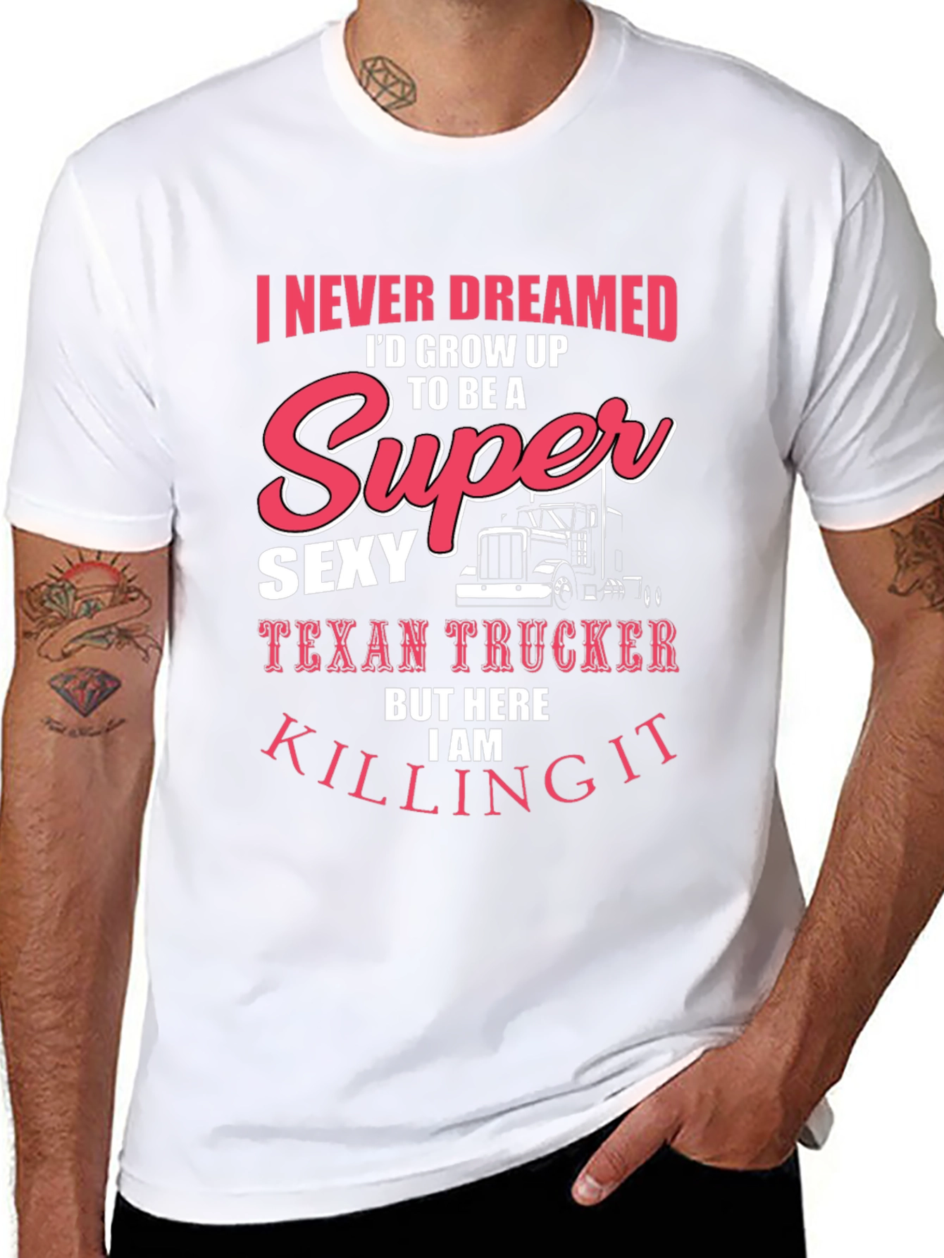 Sexy Texan Trucker T-Shirt - Funny Novelty Tee