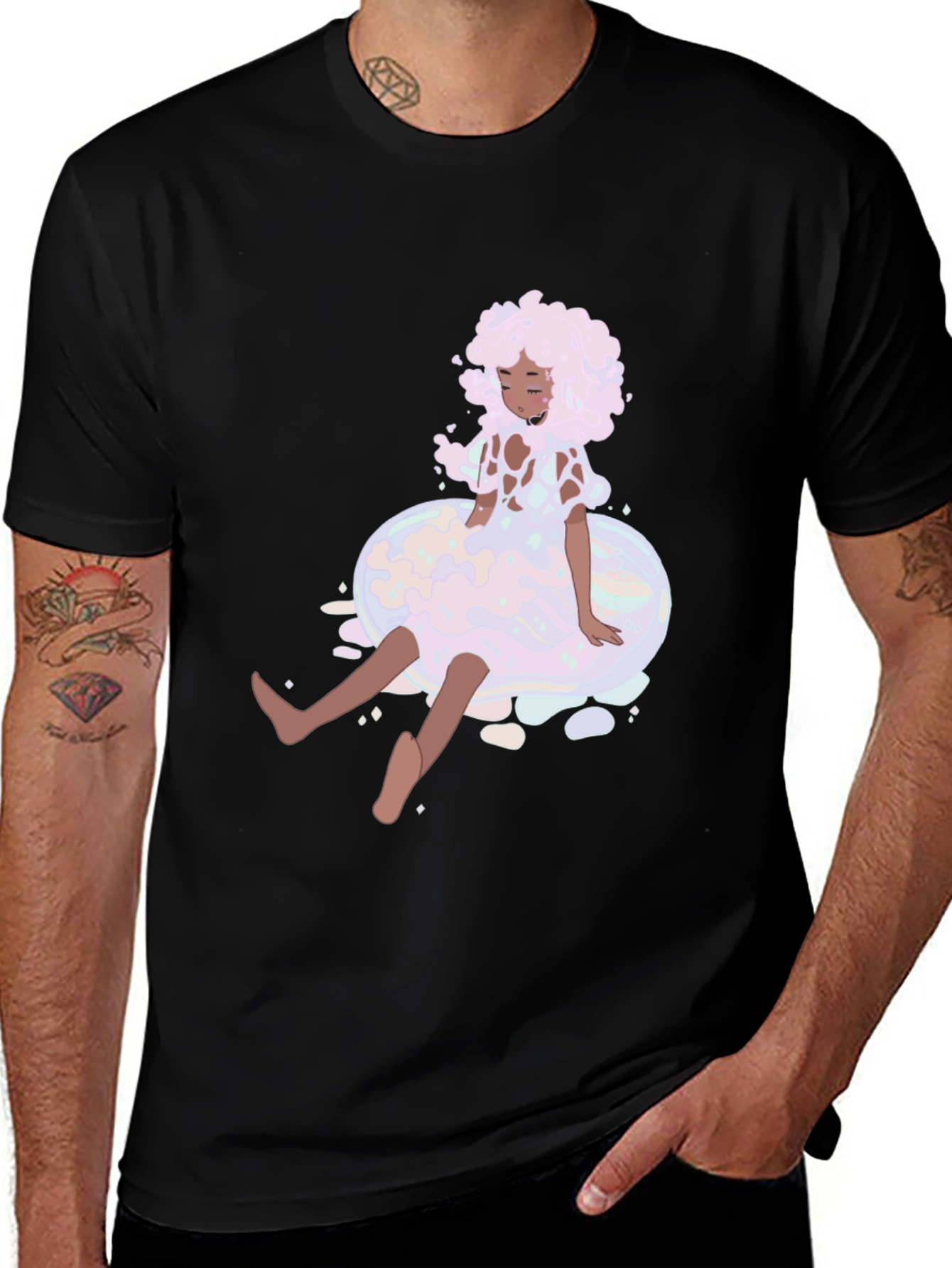 Unique Graphic Tee - Bubble Dream Design