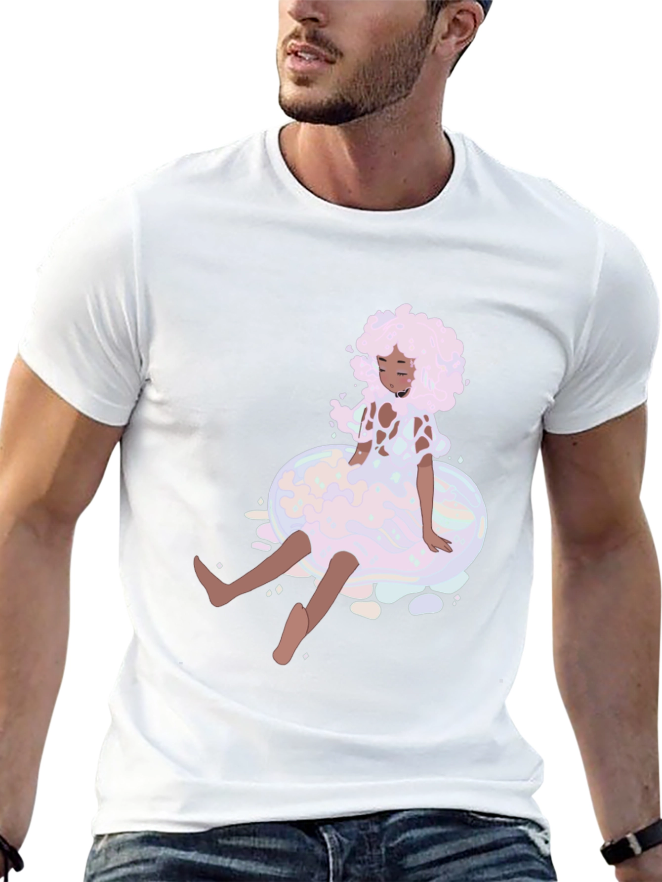 Unique Graphic Tee - Bubble Dream Design
