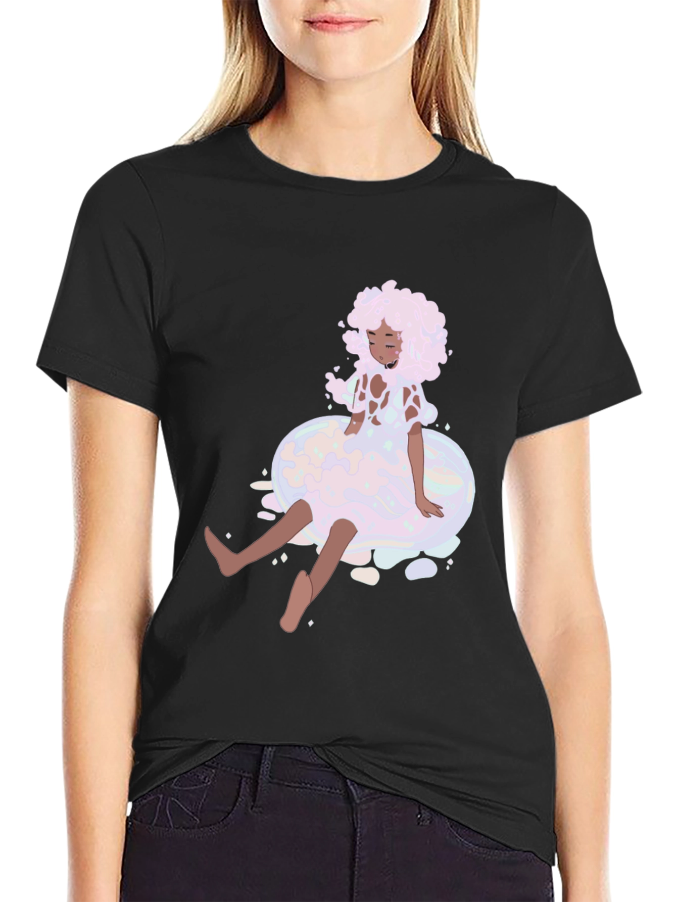 Unique Graphic Tee - Bubble Dream Design