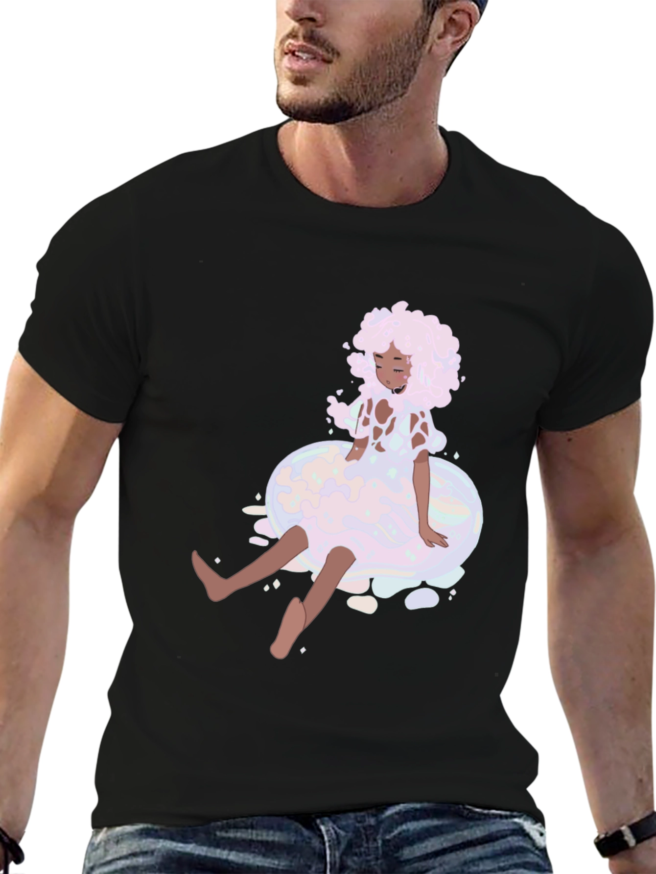 Unique Graphic Tee - Bubble Dream Design