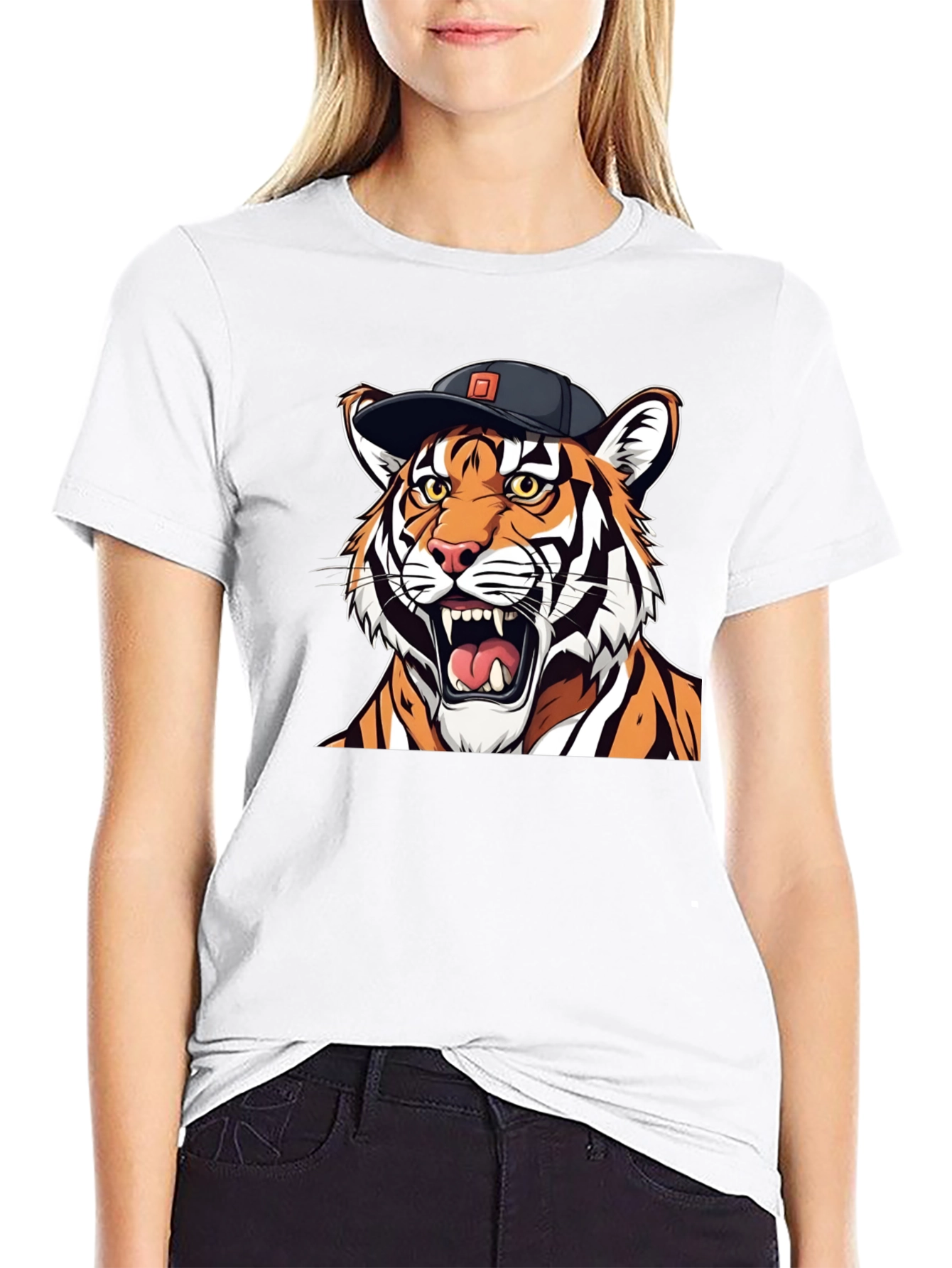 Tiger Graphic Tee - Cool Animal Print Shirt