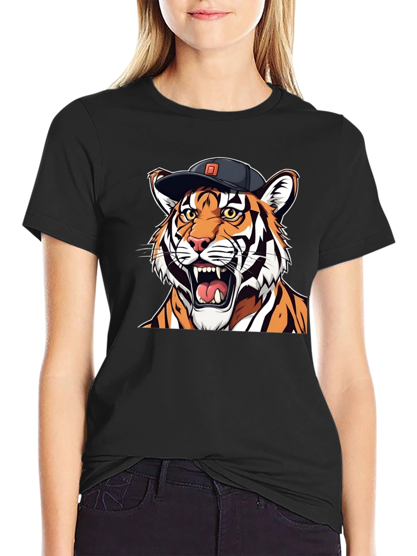 Tiger Graphic Tee - Cool Animal Print Shirt
