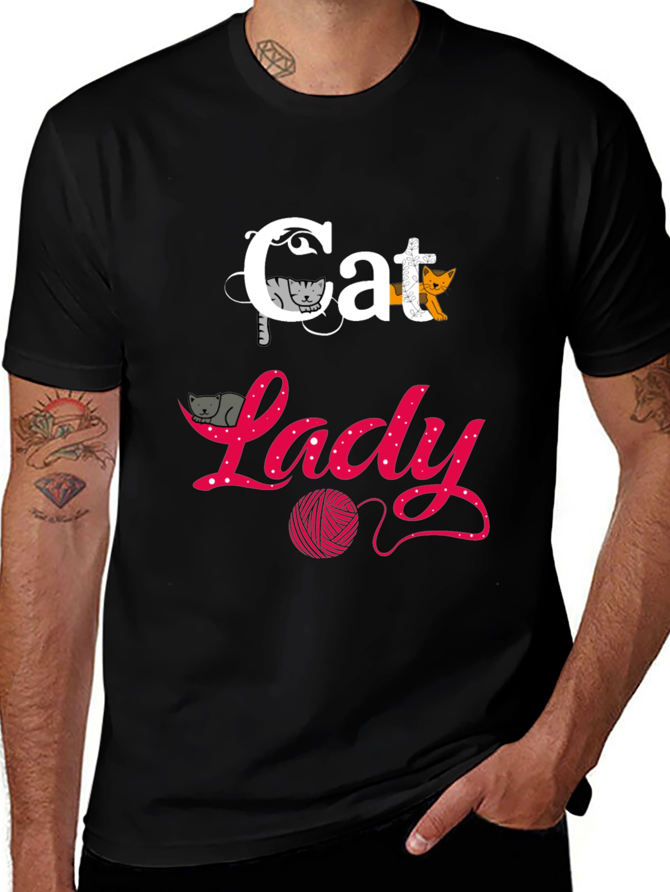 Cat Lady T-Shirt - Fun Graphic Tee