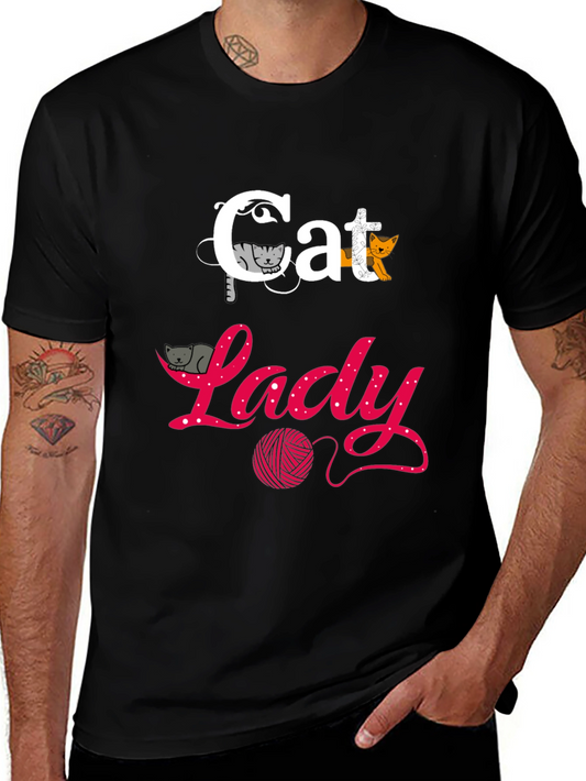 Cat Lady T-Shirt - Fun Graphic Tee