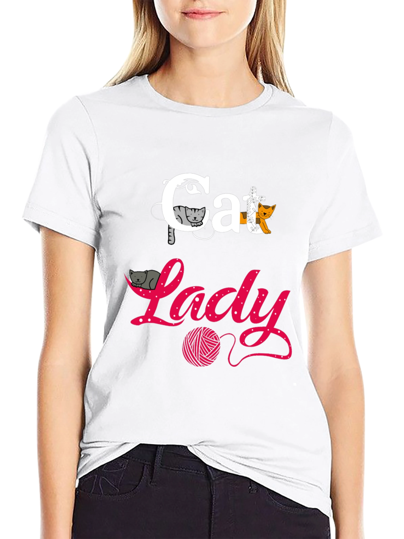 Cat Lady T-Shirt - Fun Graphic Tee