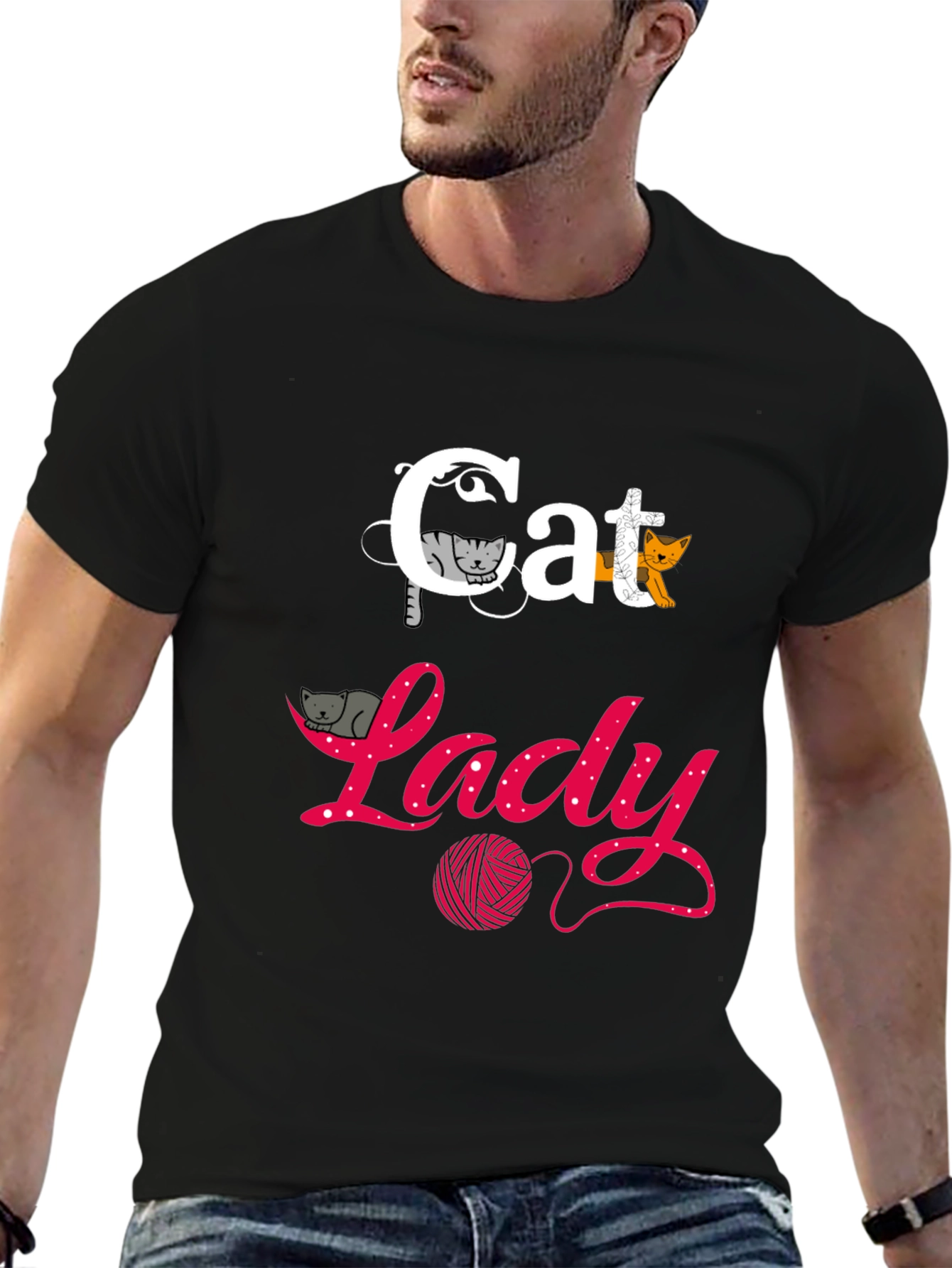 Cat Lady T-Shirt - Fun Graphic Tee