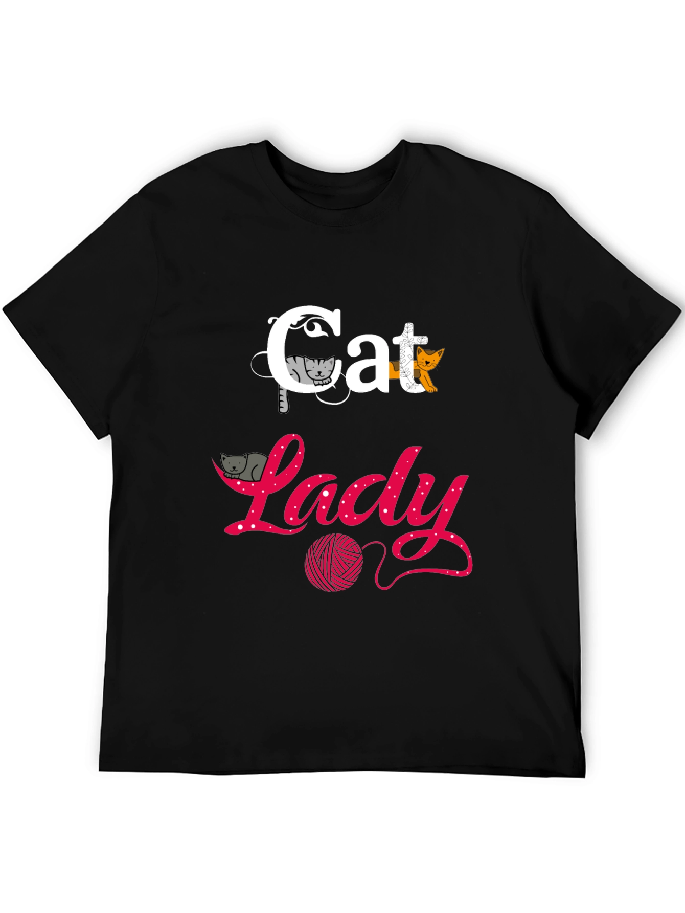 Cat Lady T-Shirt - Fun Graphic Tee