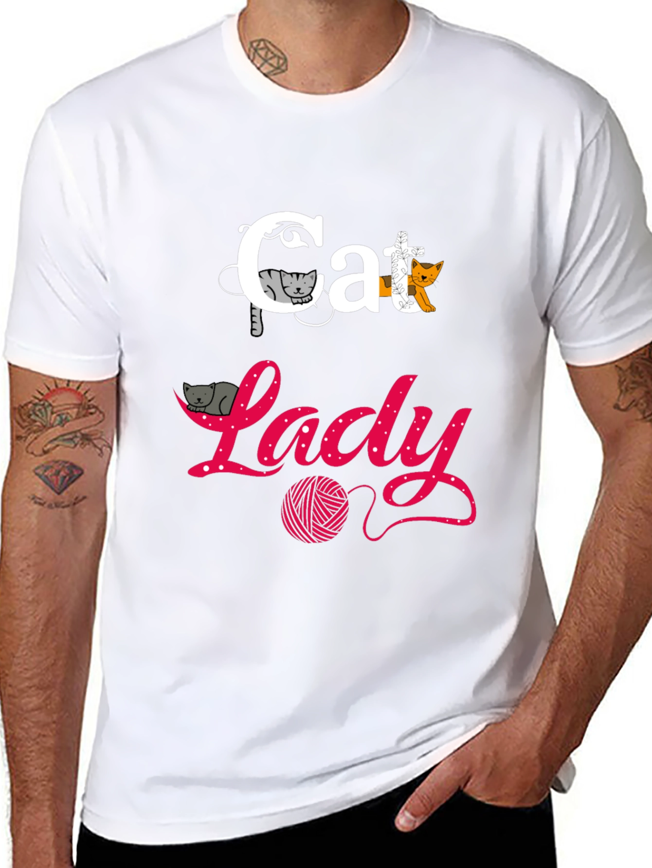 Cat Lady T-Shirt - Fun Graphic Tee