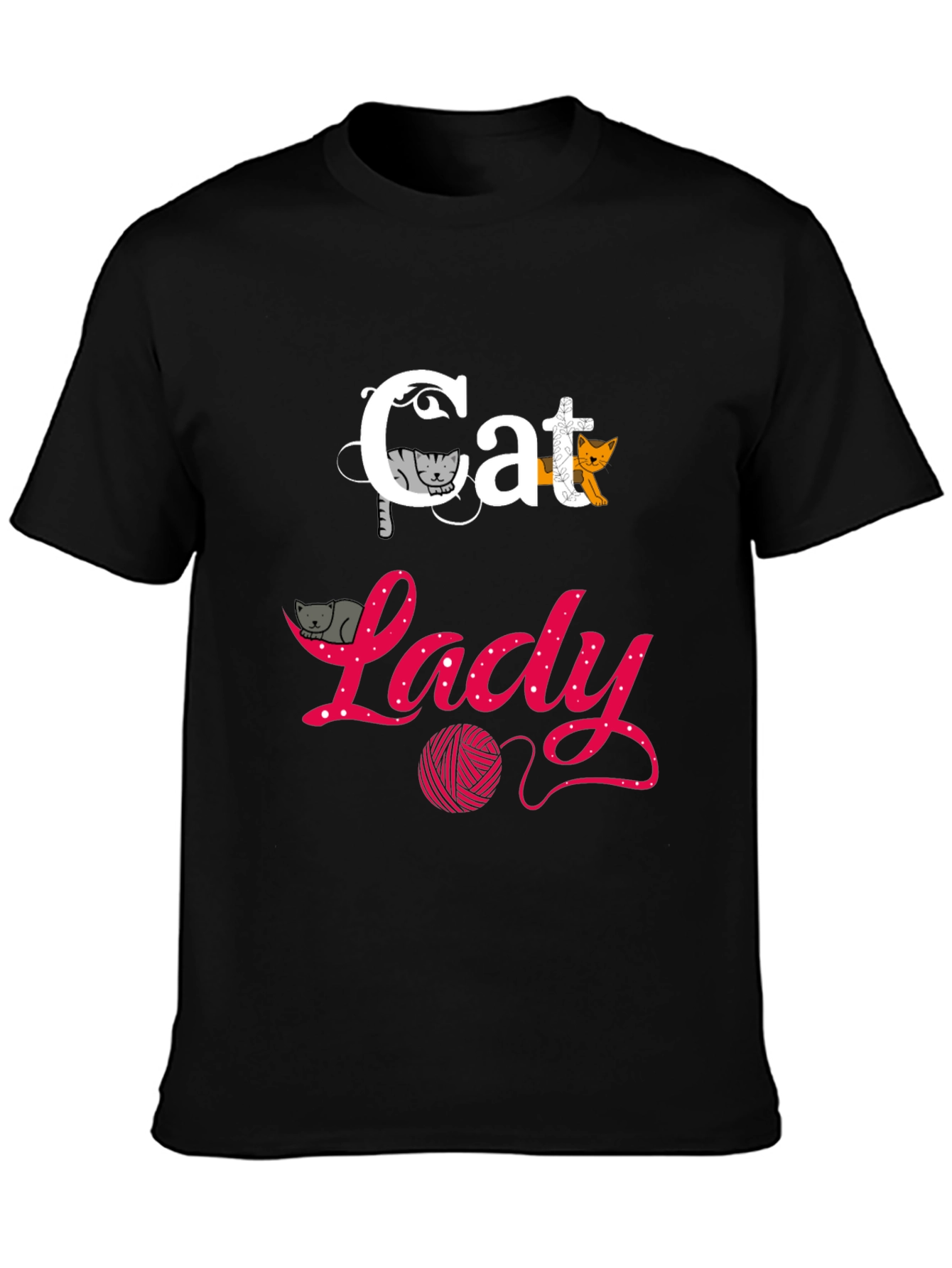 Cat Lady T-Shirt - Fun Graphic Tee