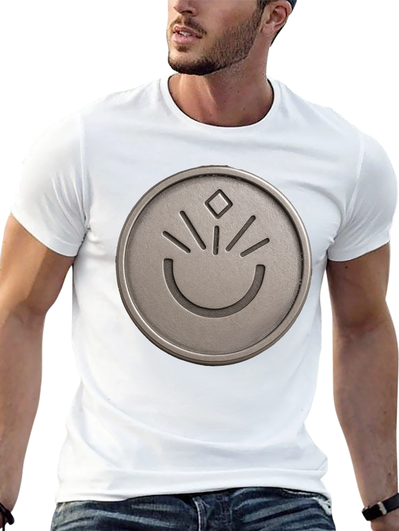 Graphic Tee - Circle Emblem Design