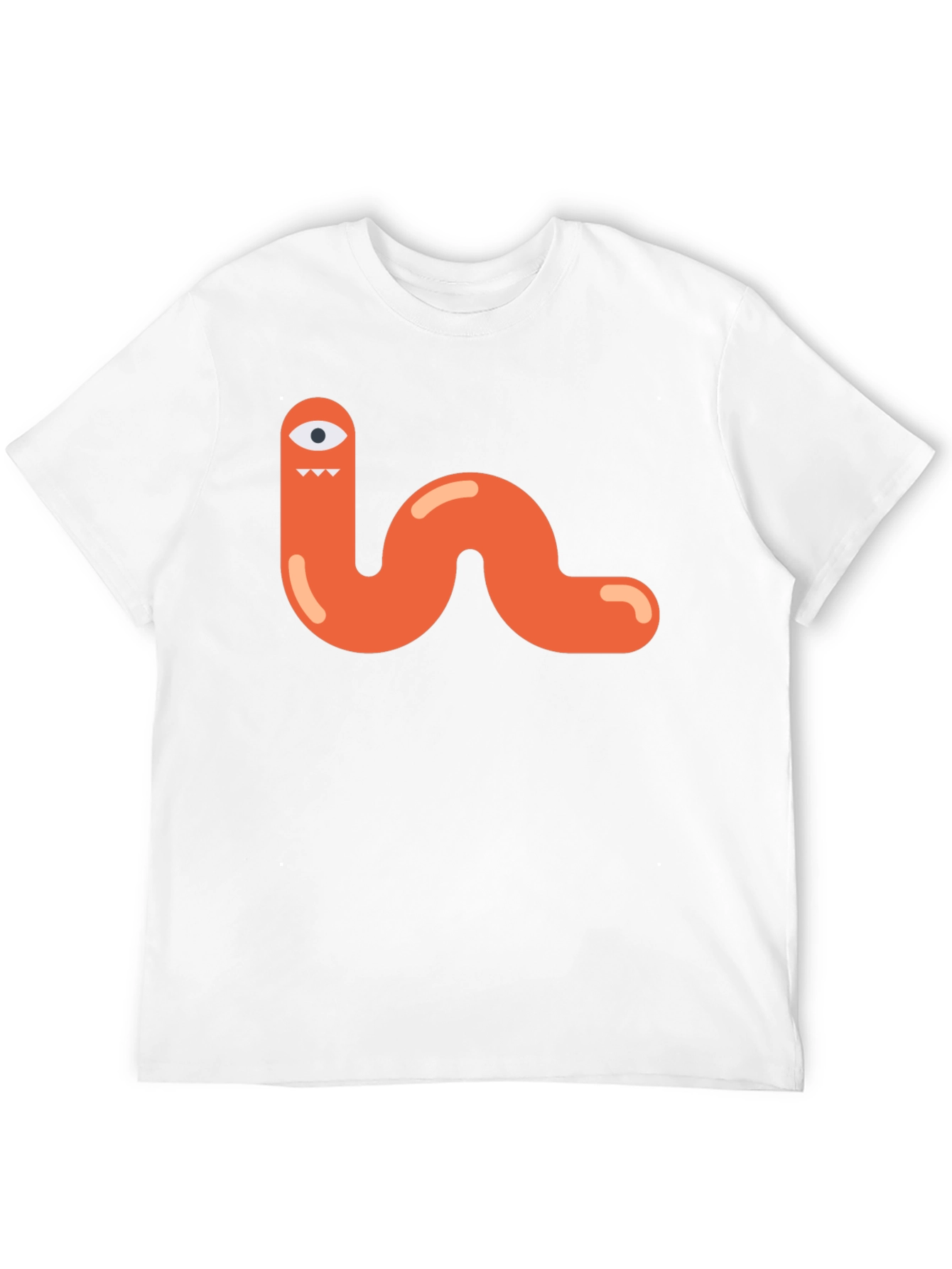 Funky Monster Worm Graphic Tee - Black