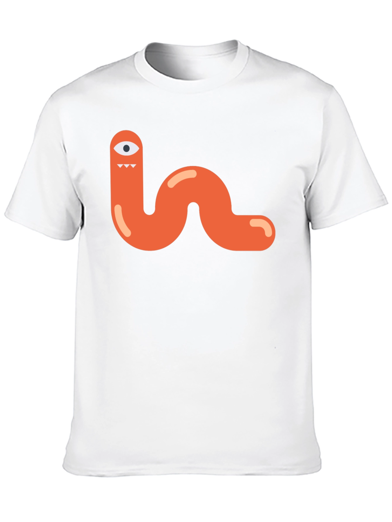 Funky Monster Worm Graphic Tee - Black