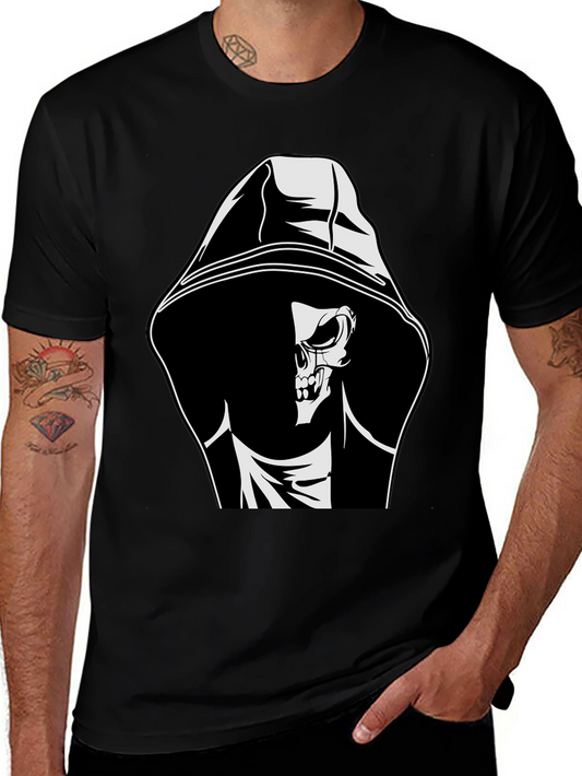 Grim Reaper Graphic Tee - Black Cotton T-Shirt