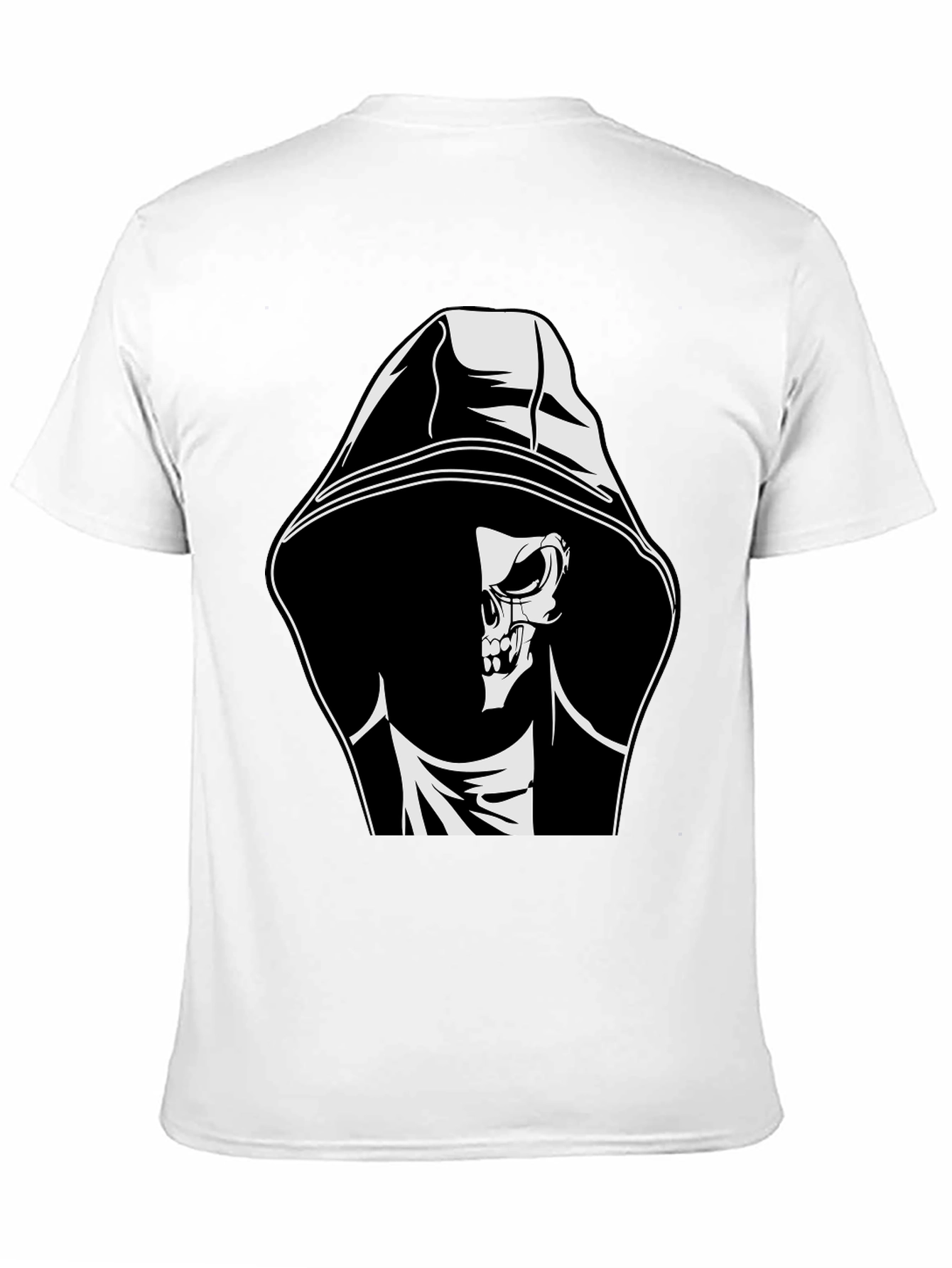Grim Reaper Graphic Tee - Black Cotton T-Shirt