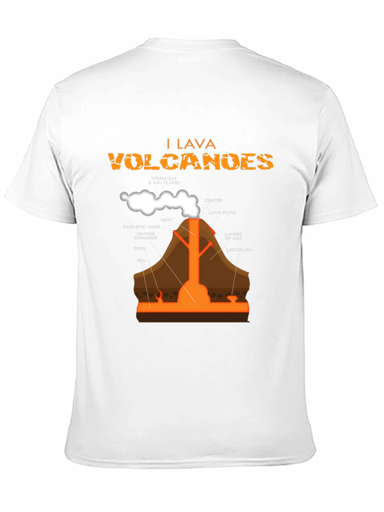I Lava Volcanoes Black Graphic T-Shirt
