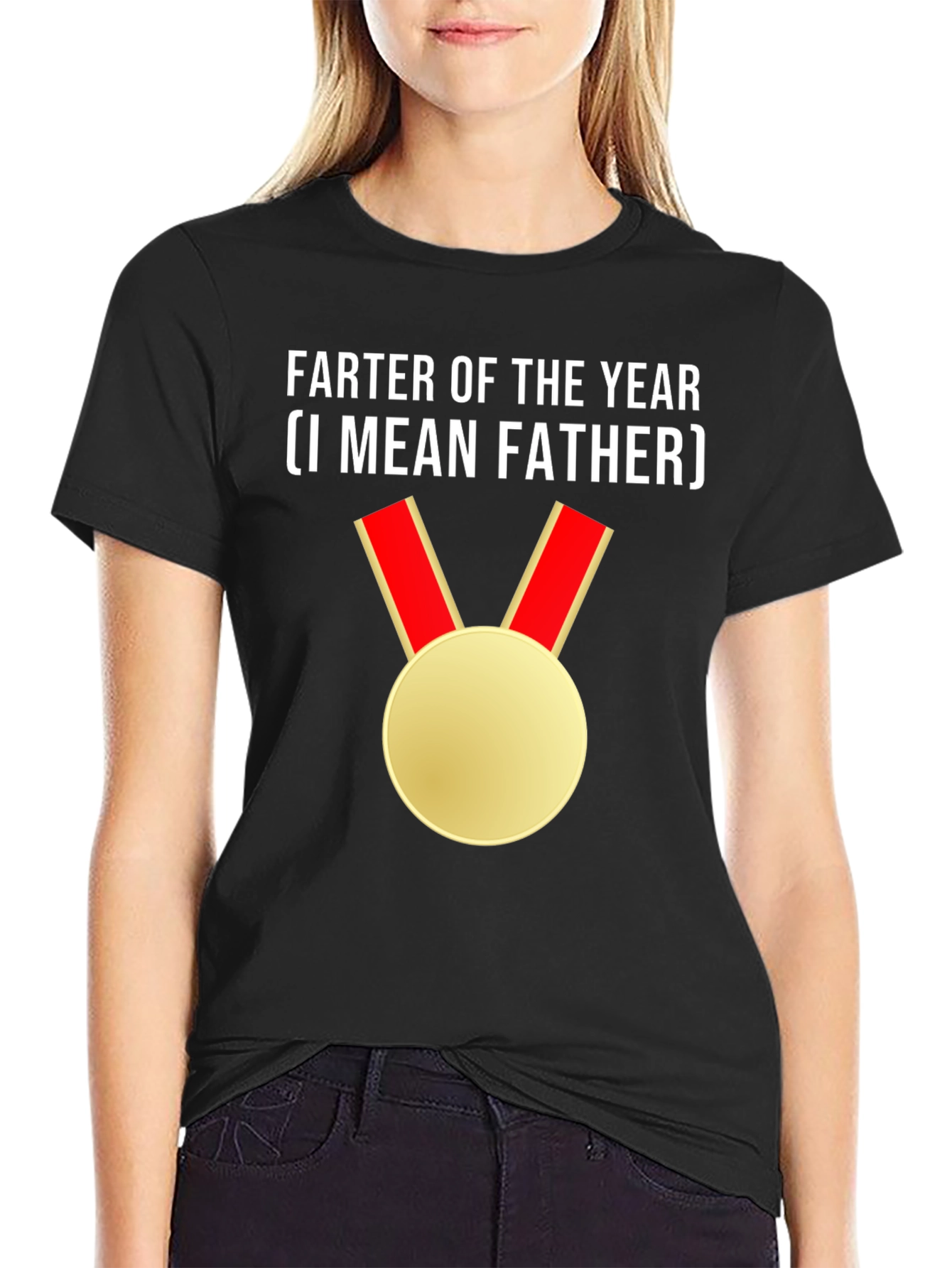 Farter of the Year (I Mean Father) Novelty T-Shirt