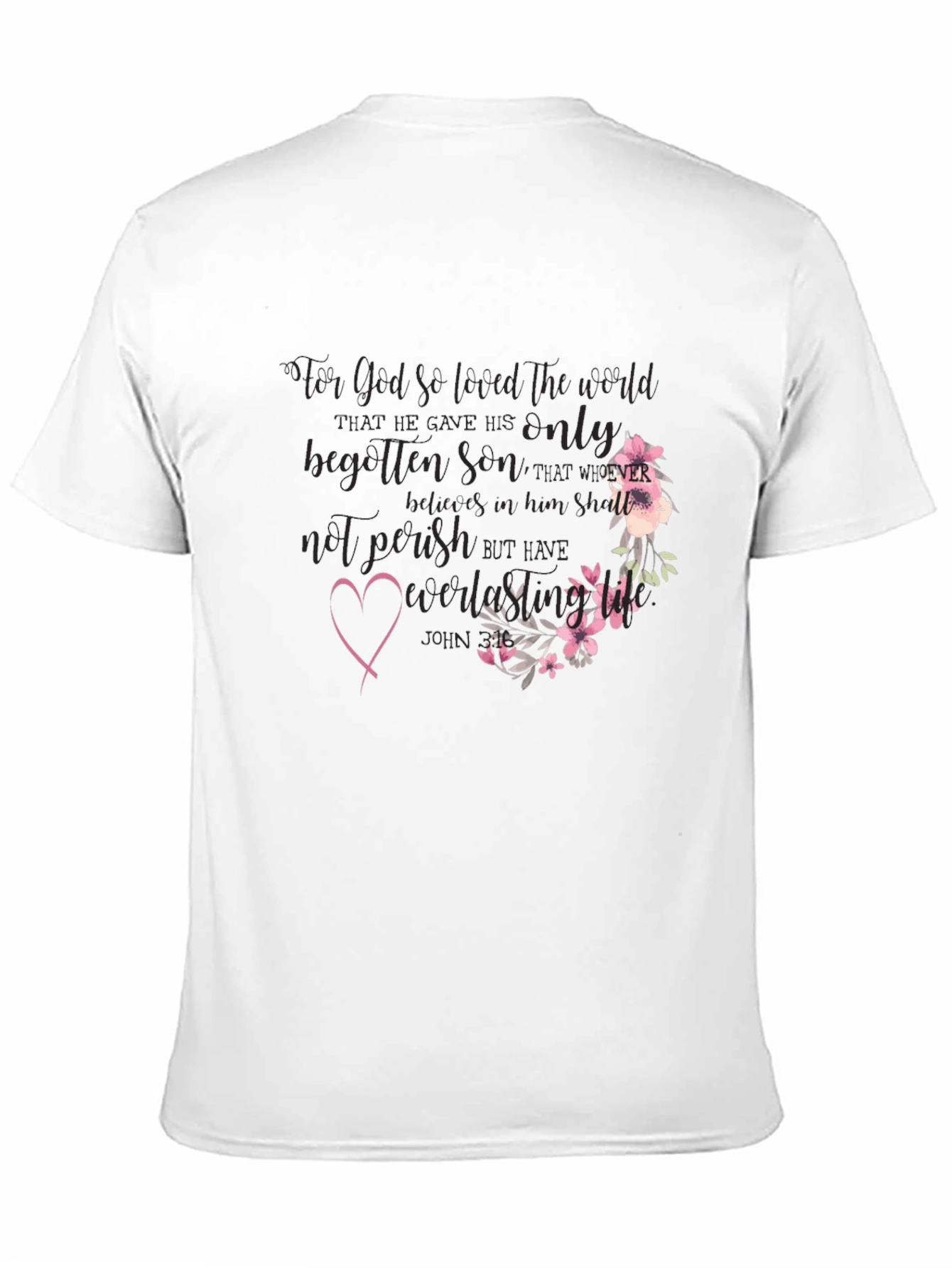 Faith-Inspired Floral T-Shirt