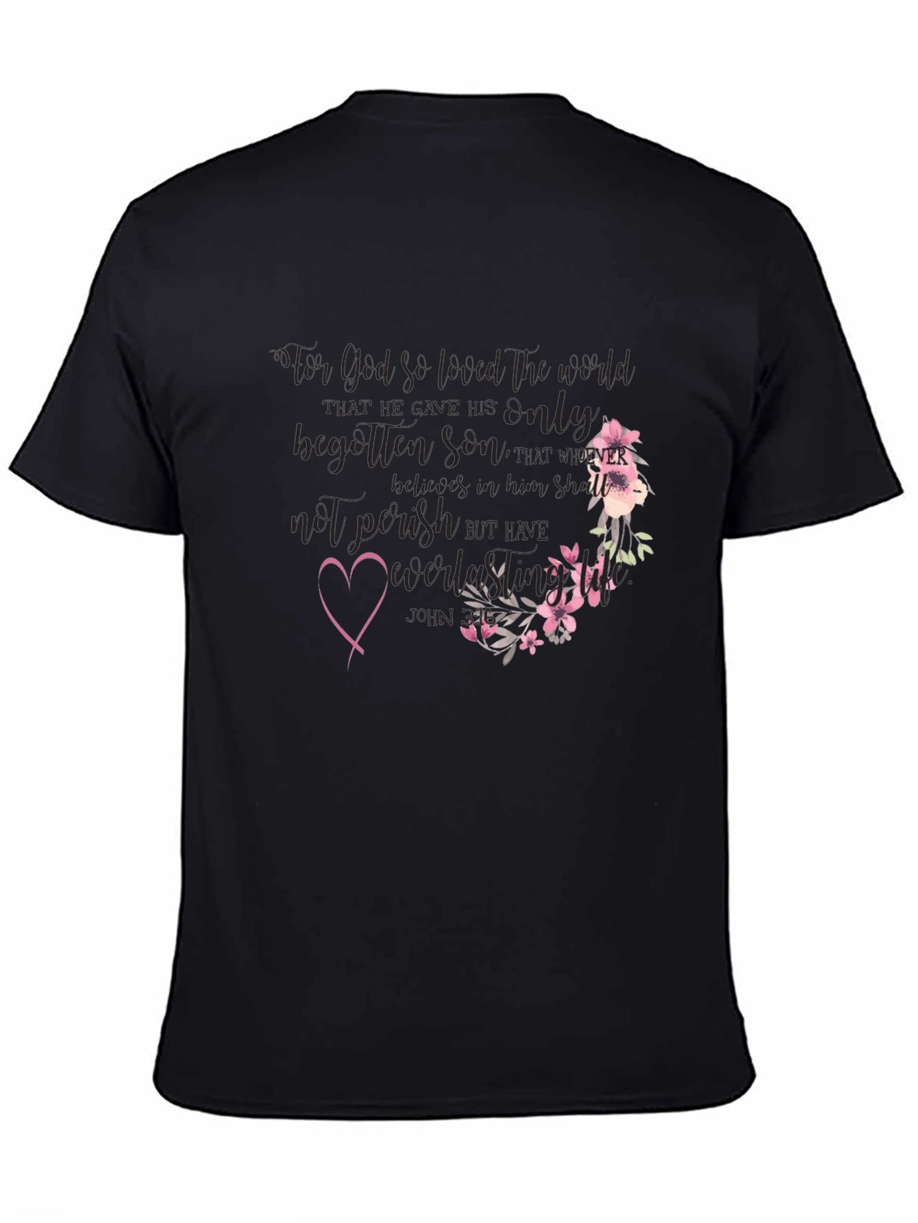 Faith-Inspired Floral T-Shirt