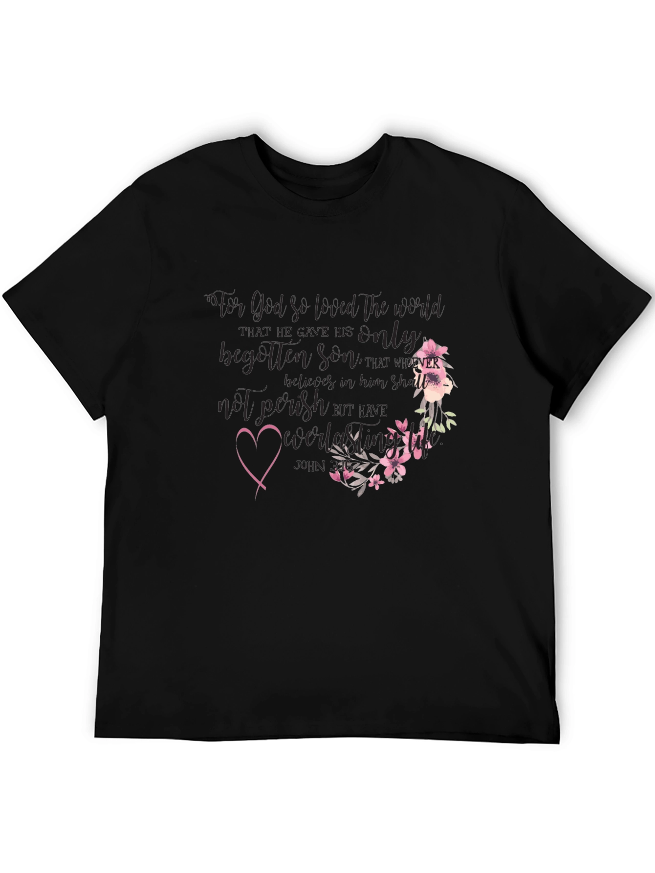 Faith-Inspired Floral T-Shirt