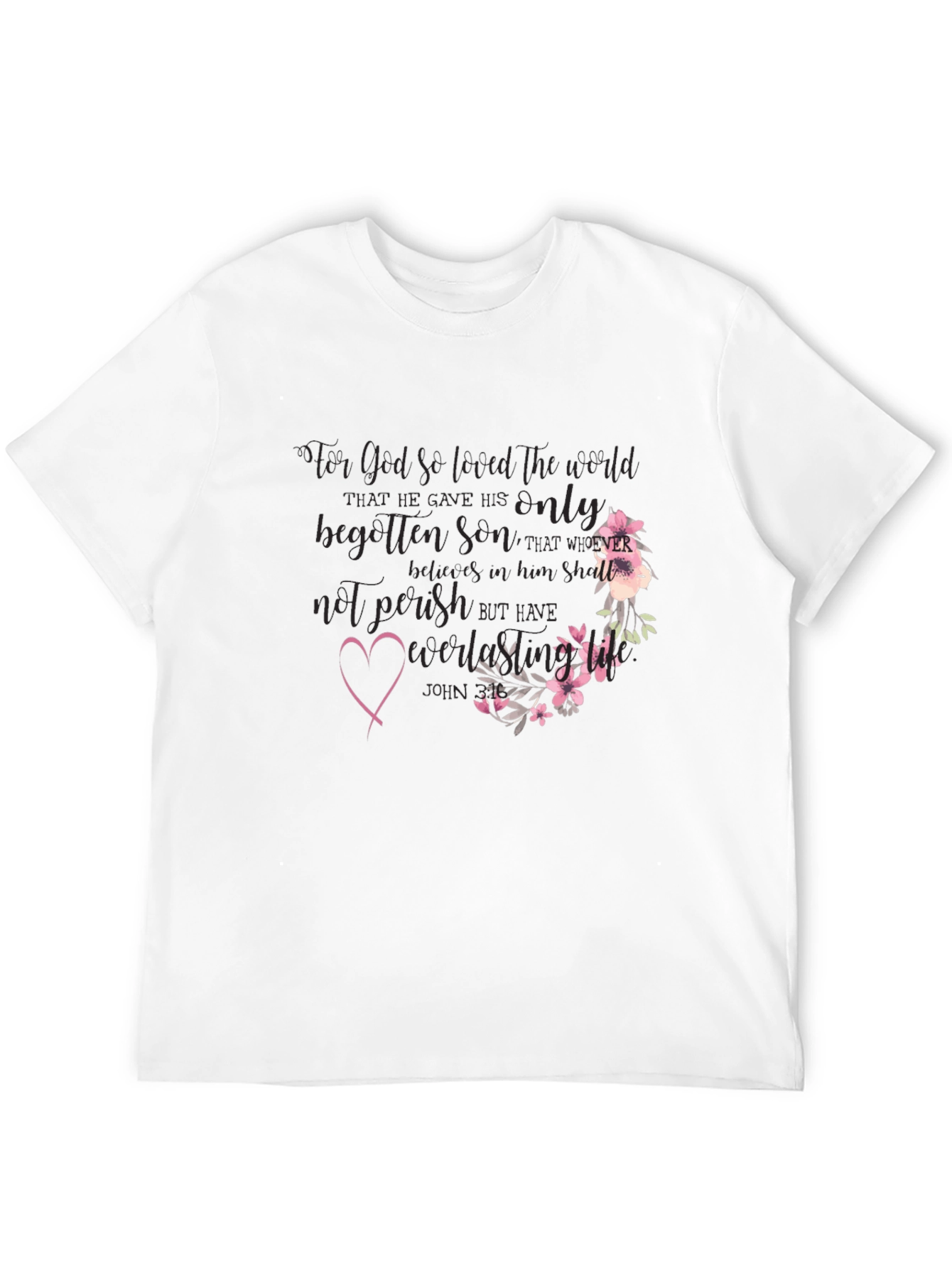 Faith-Inspired Floral T-Shirt