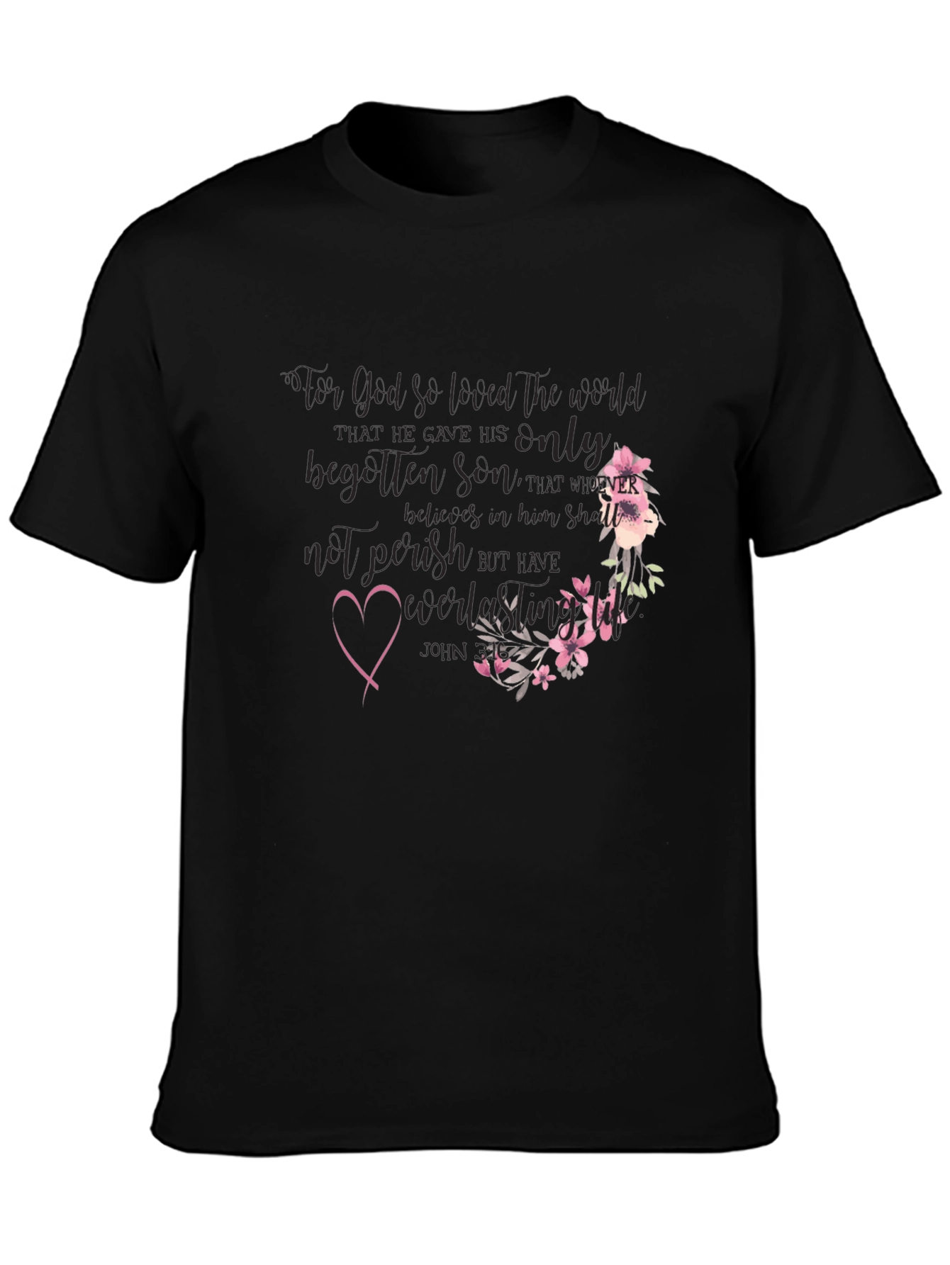 Faith-Inspired Floral T-Shirt
