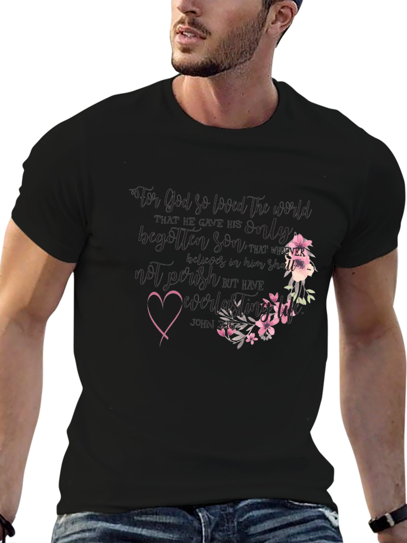 Faith-Inspired Floral T-Shirt