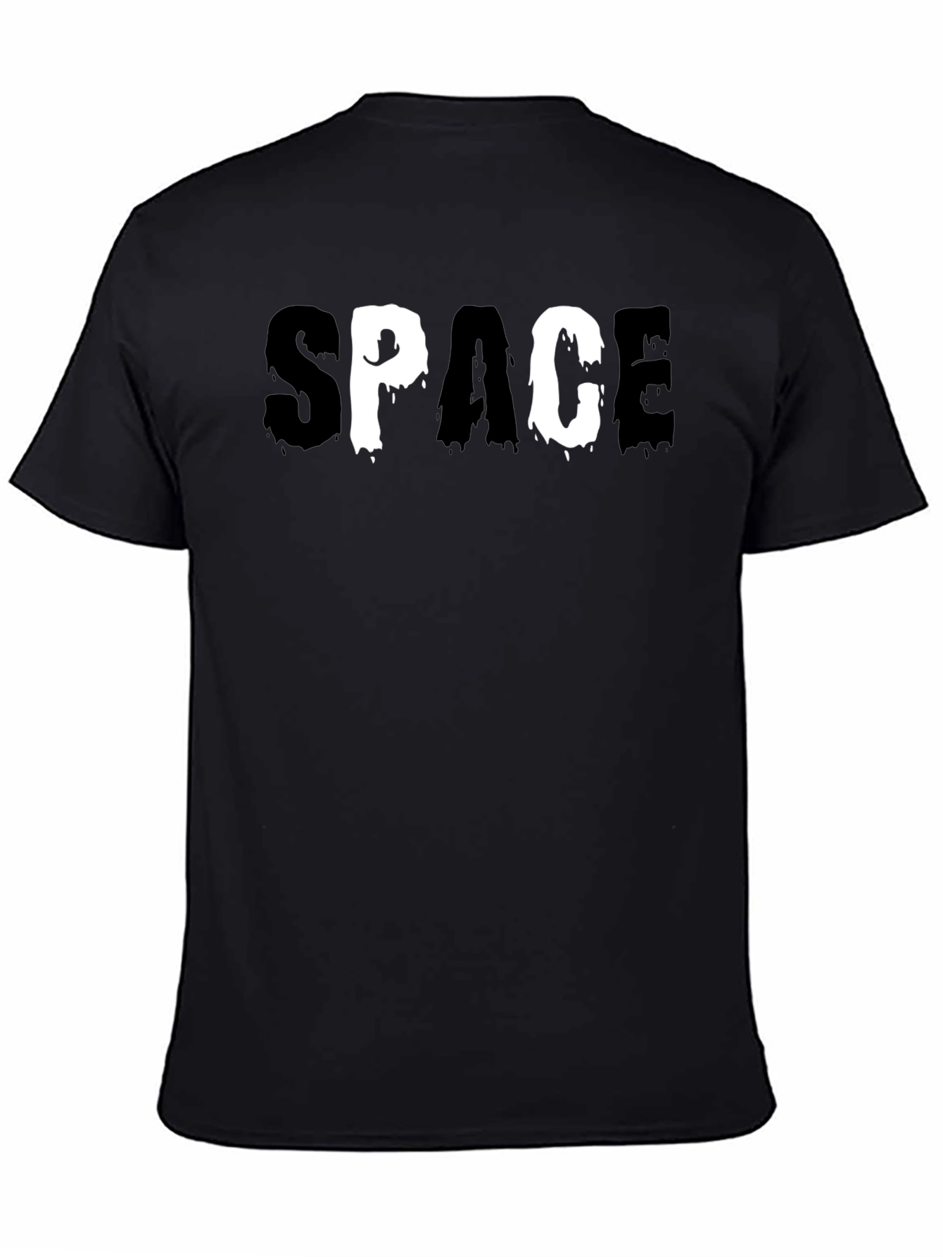 Space Graphic T-Shirt - Cool Black Tee