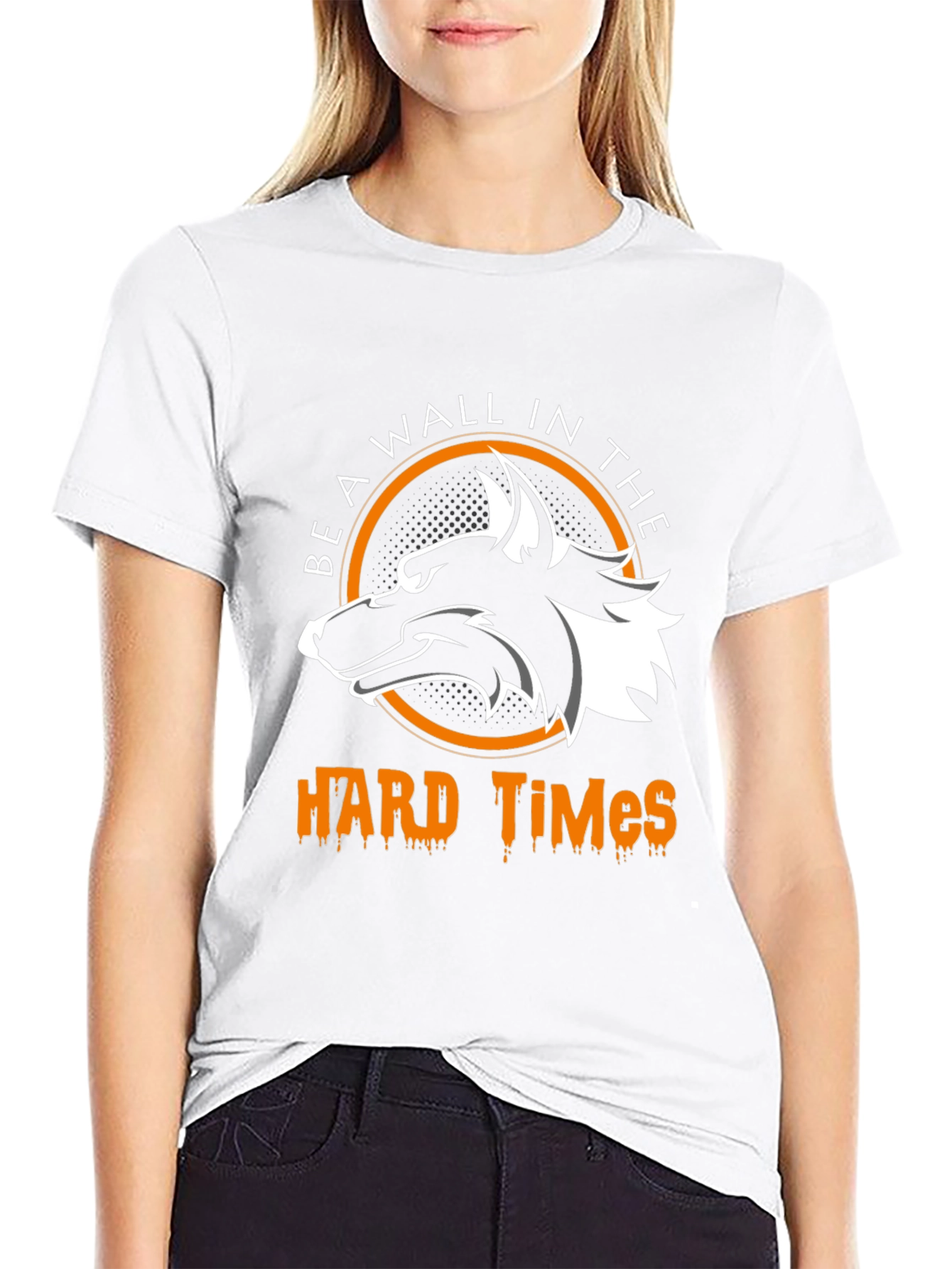 Be A Wall In The Hard Times Wolf T-Shirt
