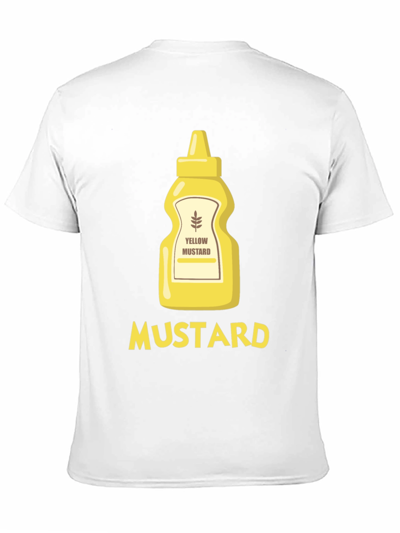 Funny Mustard Graphic T-Shirt - Black